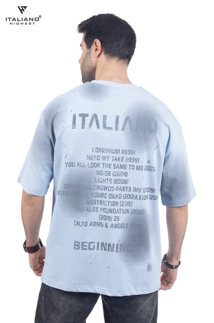 Men T-shirt Over size Italiano TS 437
