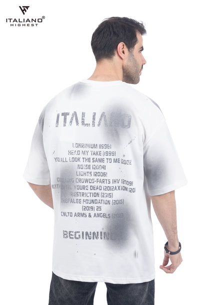 Men T-shirt Over size Italiano TS 437