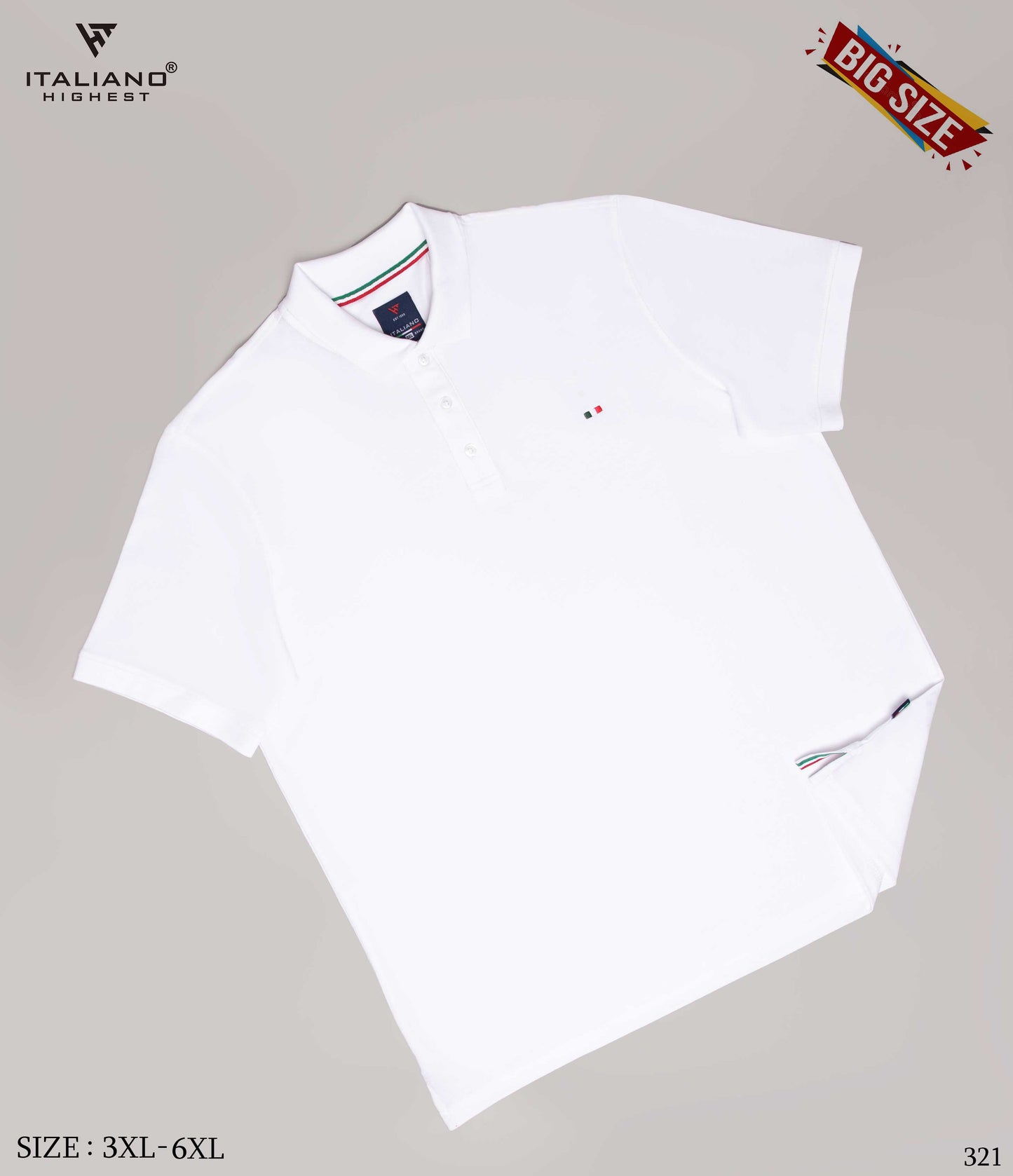 Men BigSize Polo T-Shirt ITBT 321