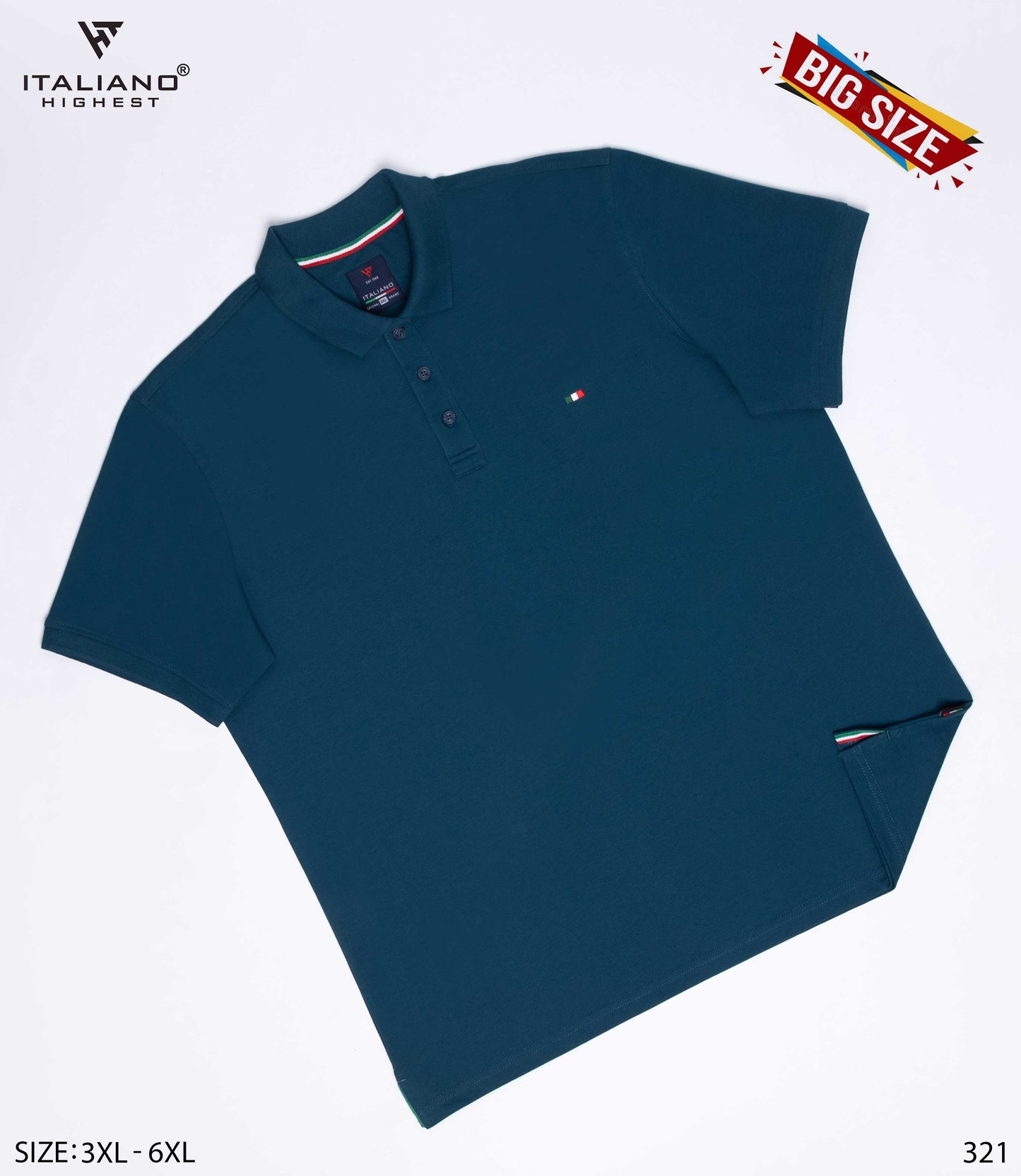 Men Polo Bigsize T-Shirt Italiano ITSH321