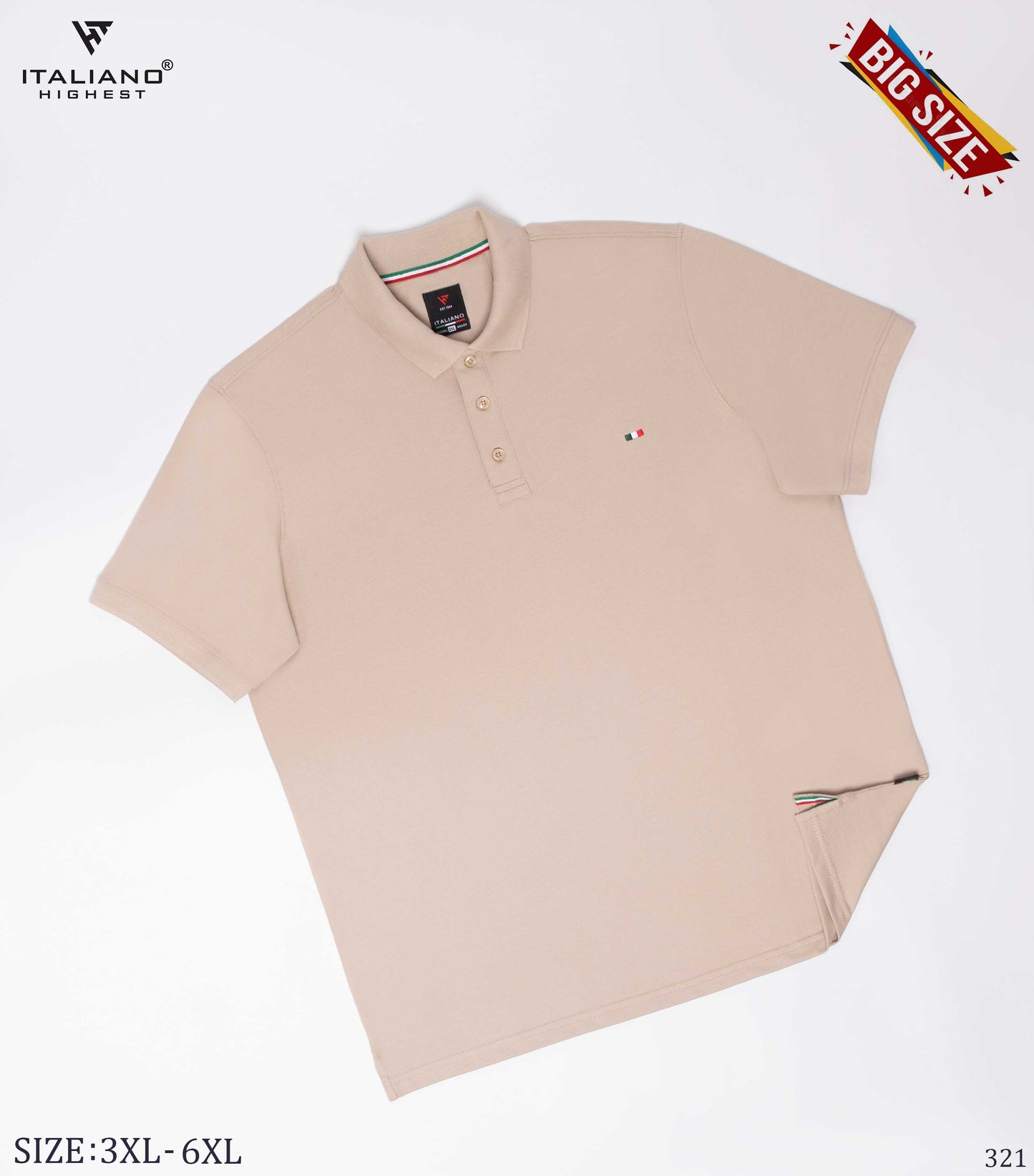 Men Polo Bigsize T-Shirt Italiano ITSH321