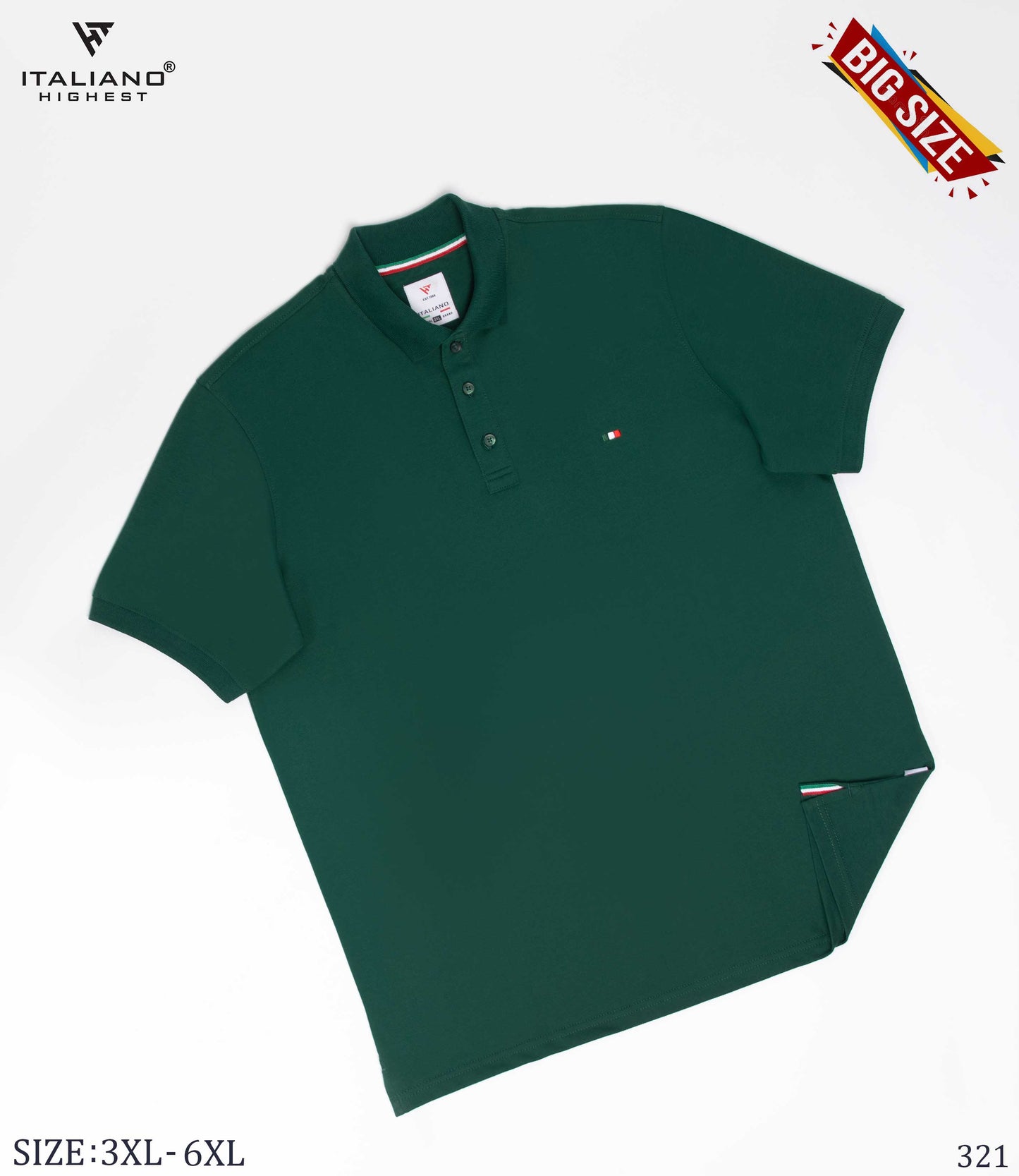 Men Polo Bigsize T-Shirt Italiano ITSH321