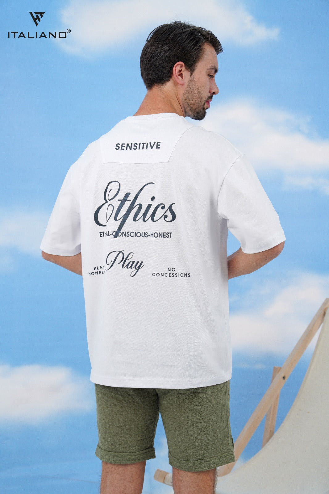 Men T-Shirt OverSize Italiano ITSH 1177