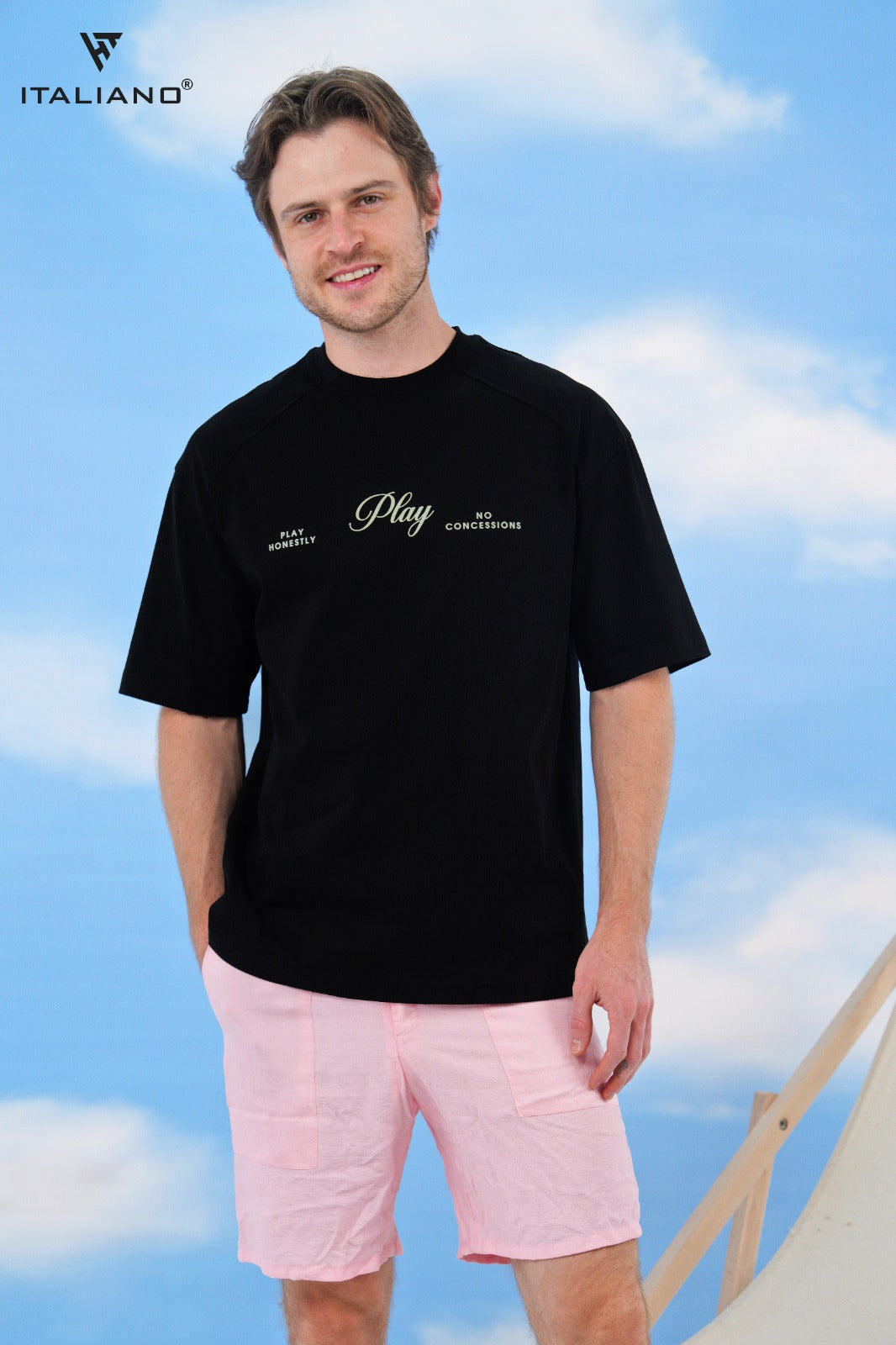 Men T-Shirt OverSize Italiano ITSH 1177