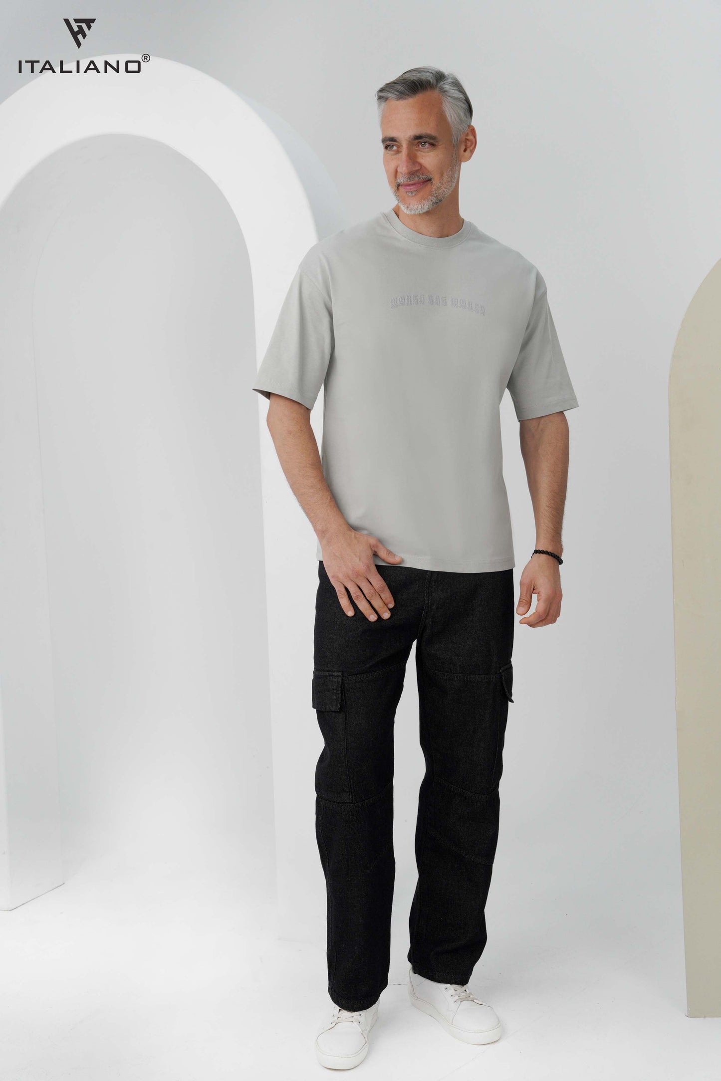 Men T-shirt Over size Italiano TS 1129