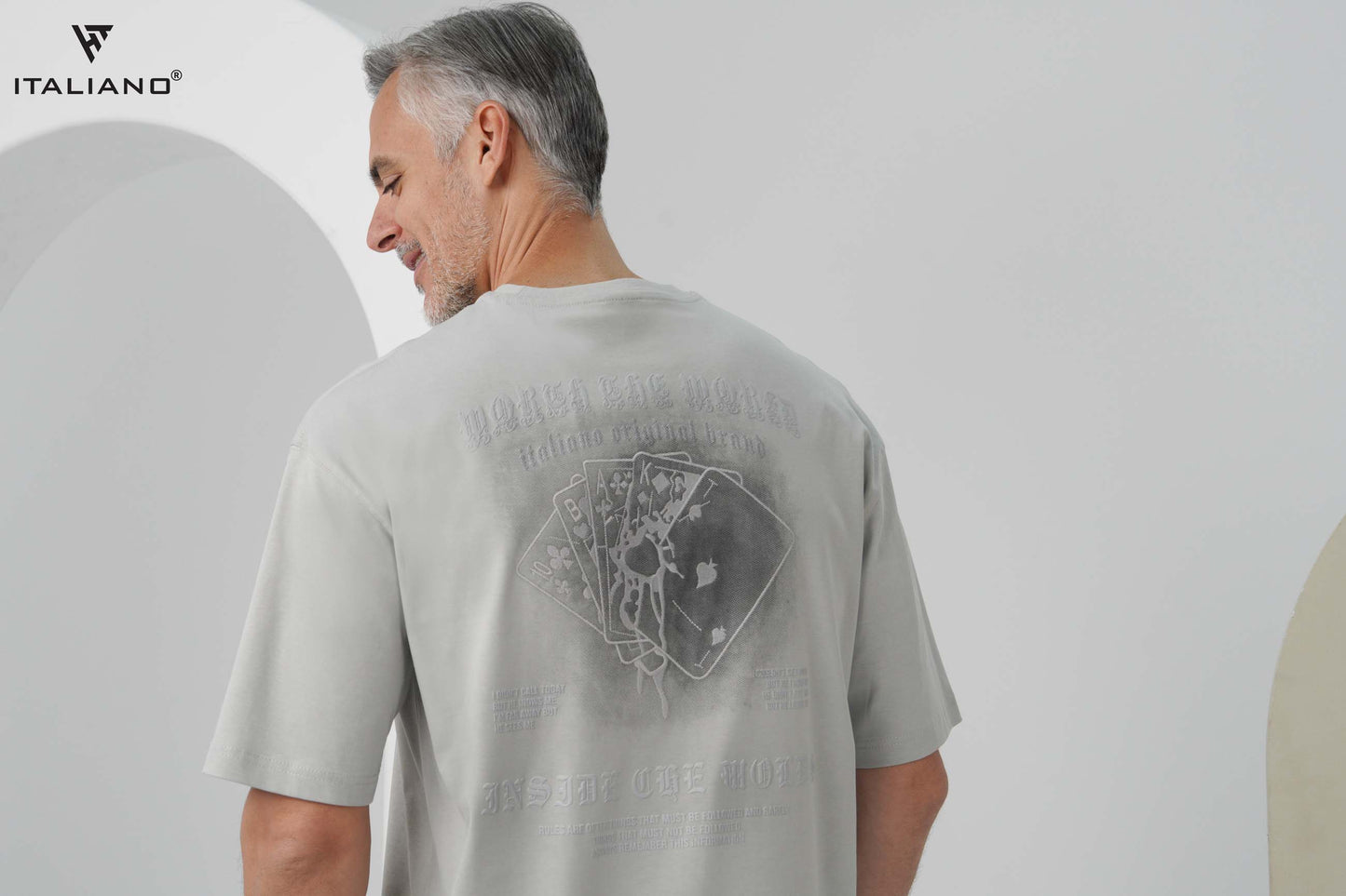 Men T-shirt Over size Italiano TS 1129
