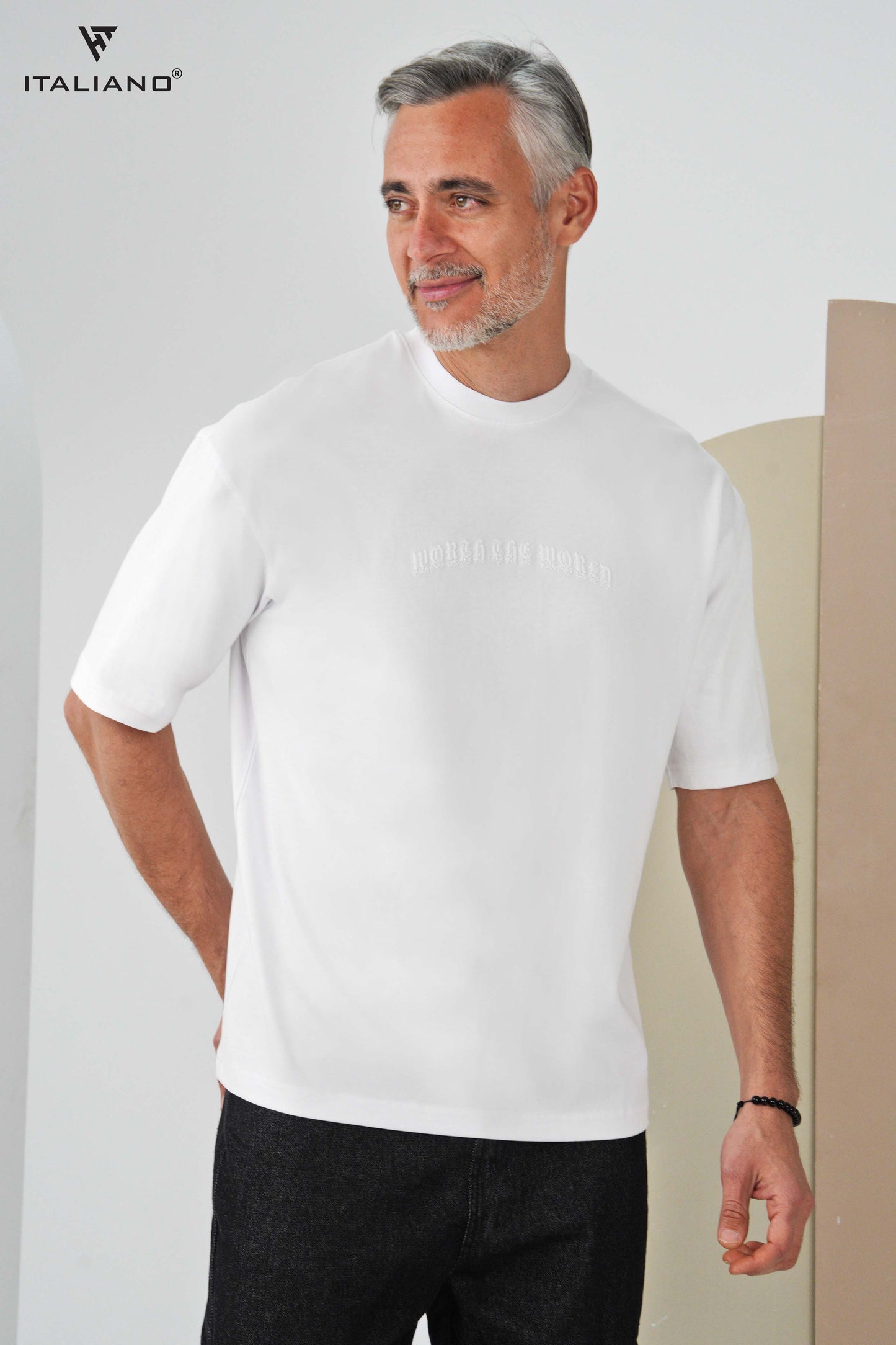 Men T-shirt Over size Italiano TS 1129
