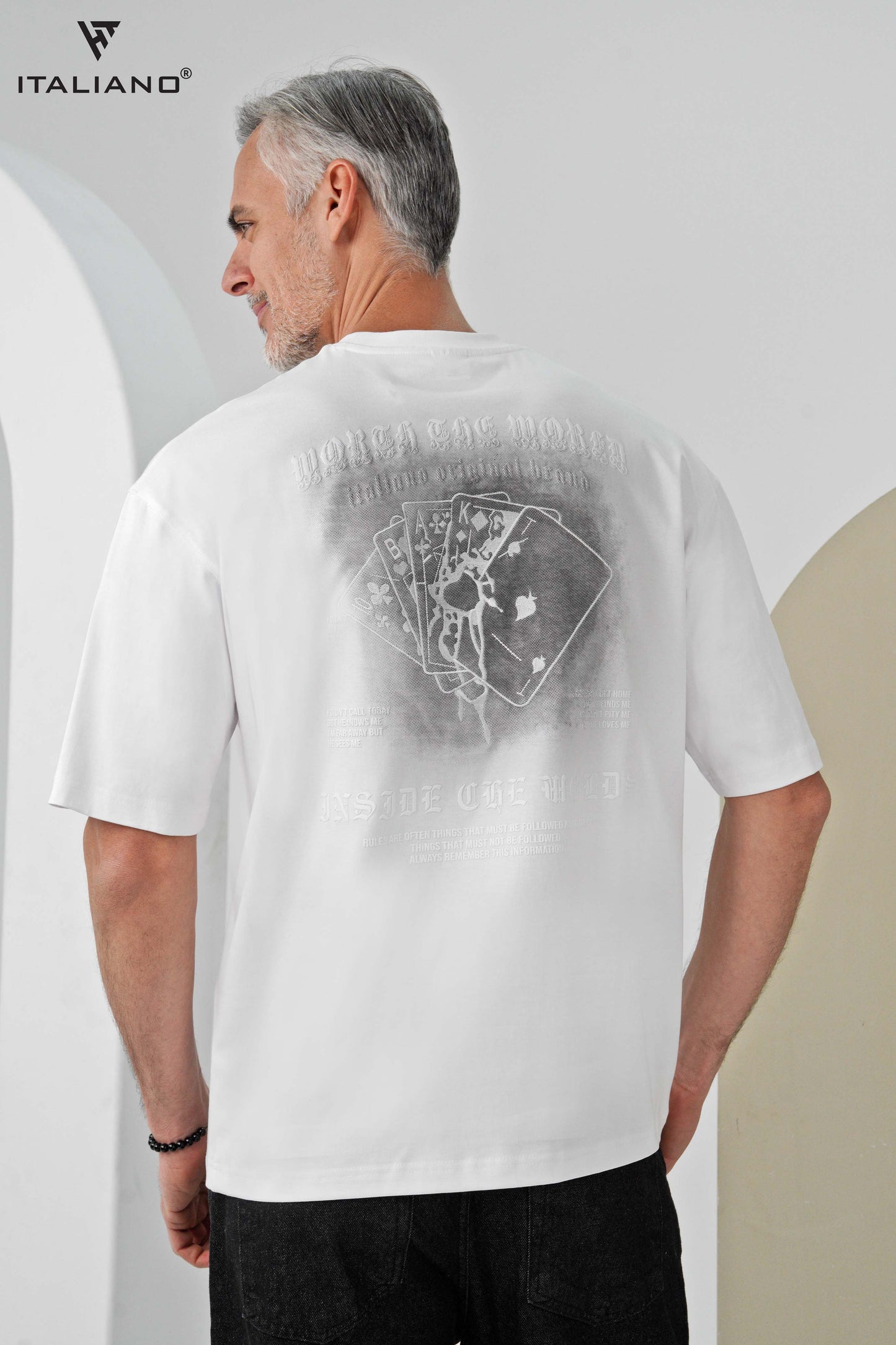 Men T-shirt Over size Italiano TS 1129