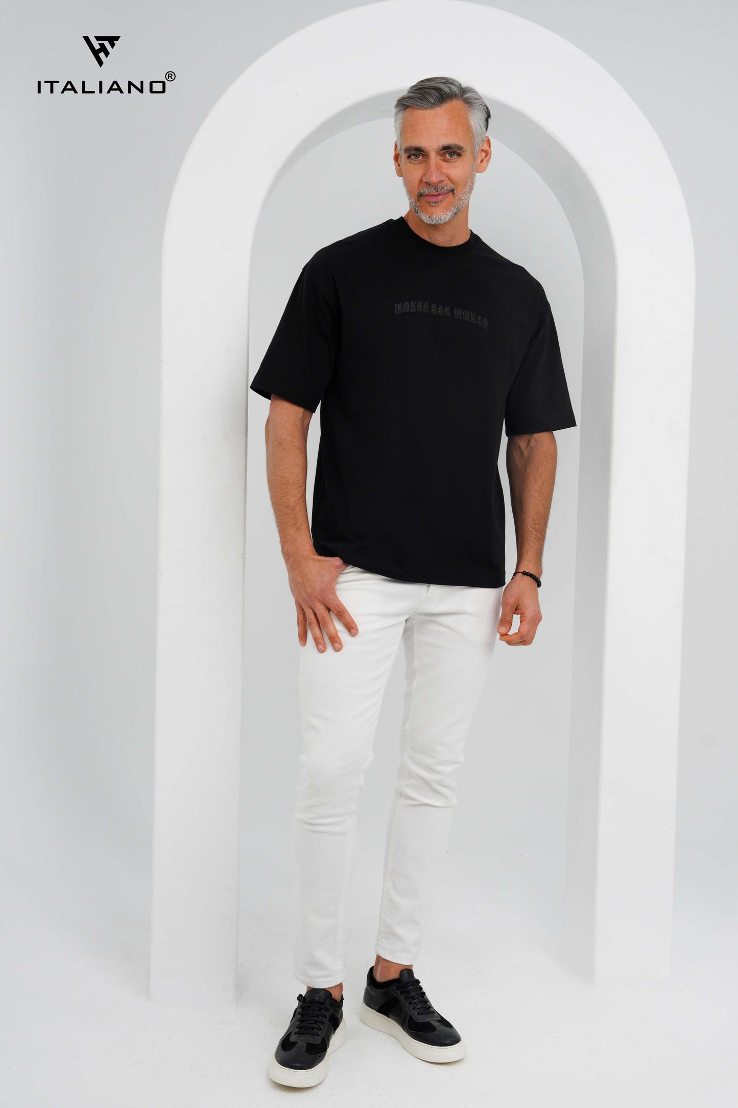 Men T-shirt Over size Italiano TS 1129