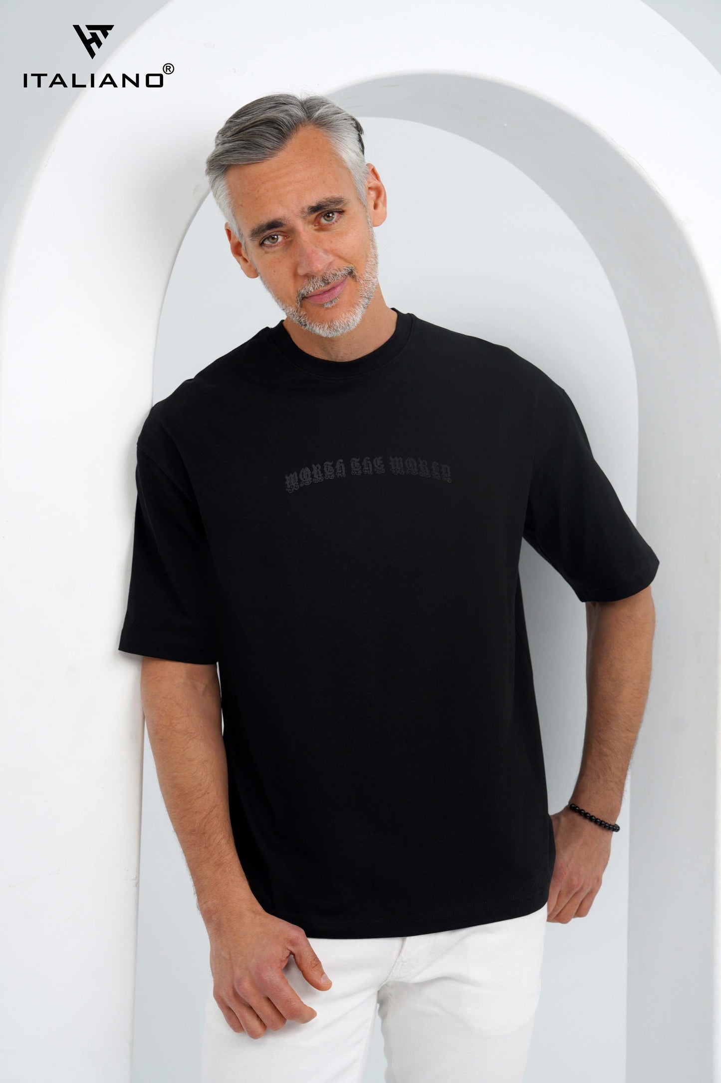 Men T-shirt Over size Italiano TS 1129