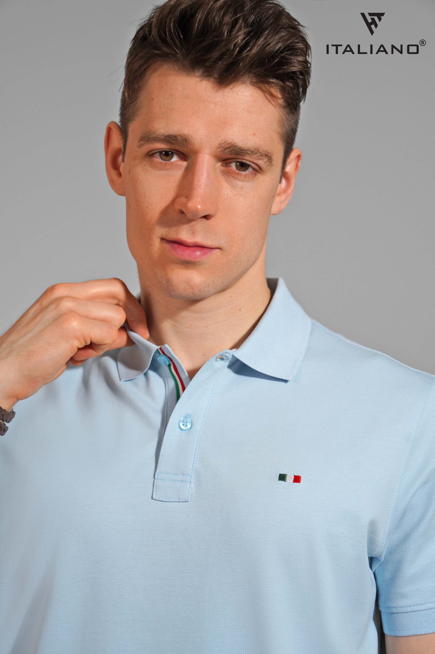 Men T-Shirt Polo Italiano ITSH320