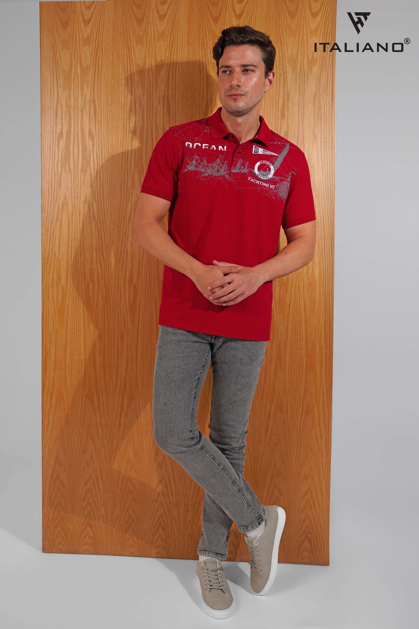 Men T-Shirt polo Italiano ITSH 284