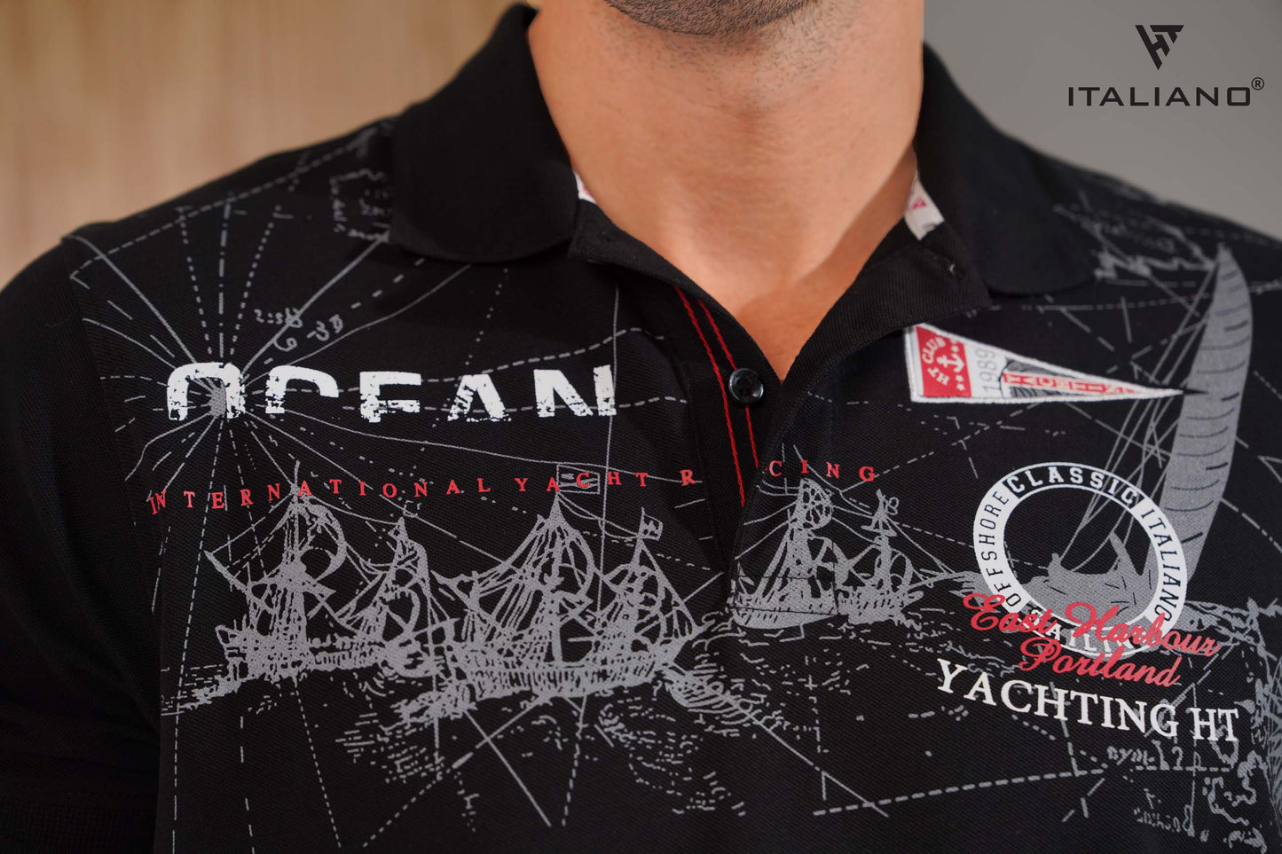 Men T-Shirt polo Italiano ITSH 284
