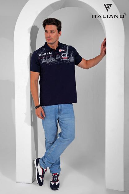 Men T-Shirt polo Italiano ITSH 284