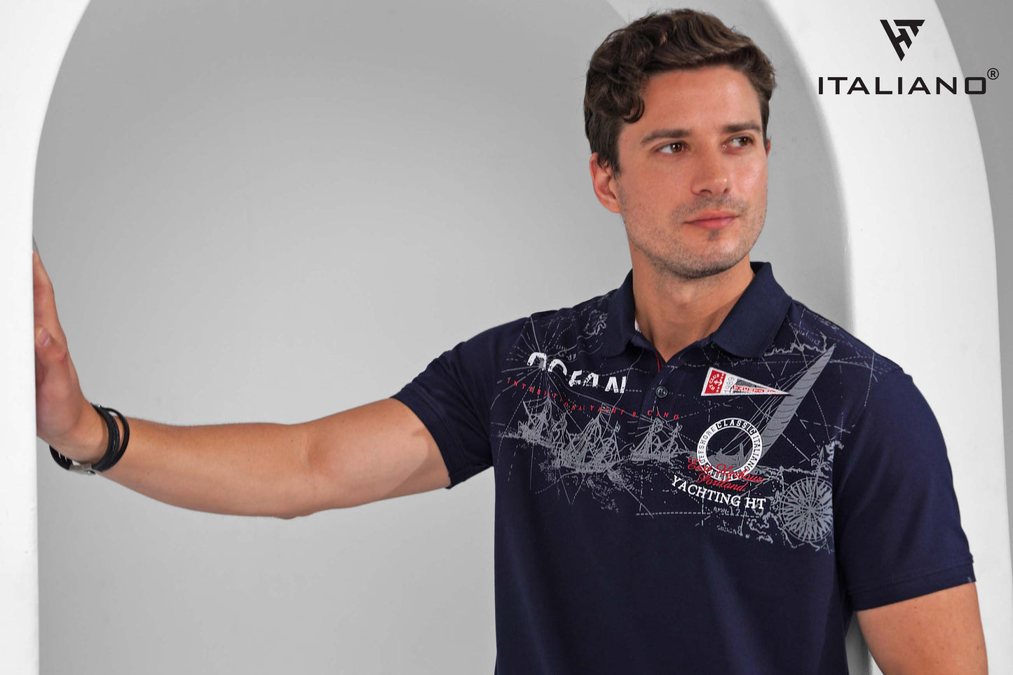 Men T-Shirt polo Italiano ITSH 284