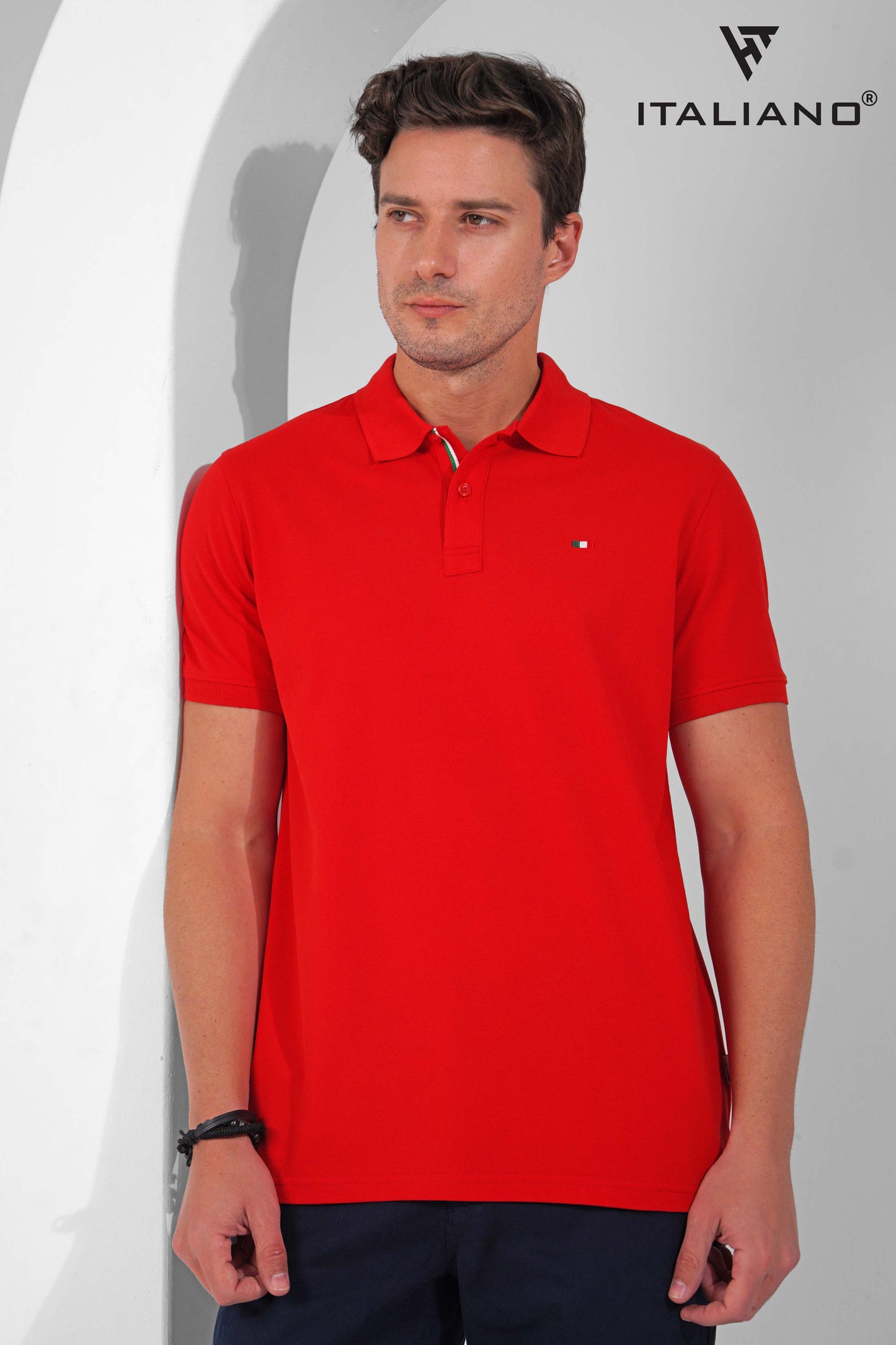 Men T-Shirt Polo Italiano ITSH320
