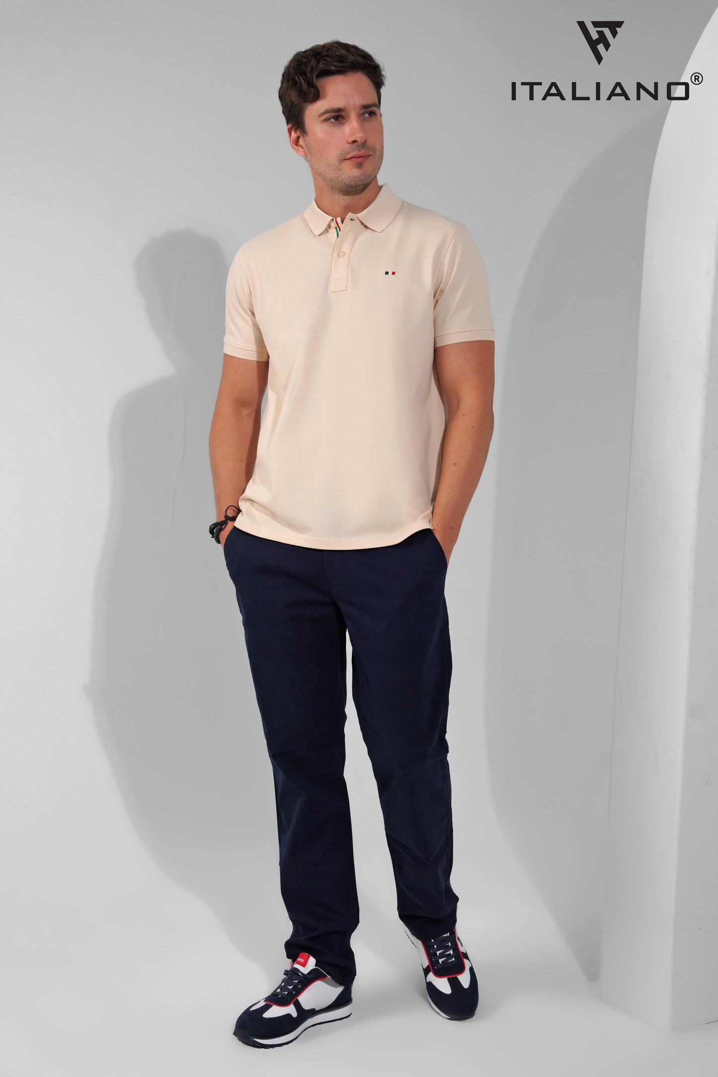 Men T-Shirt Polo Italiano ITSH320