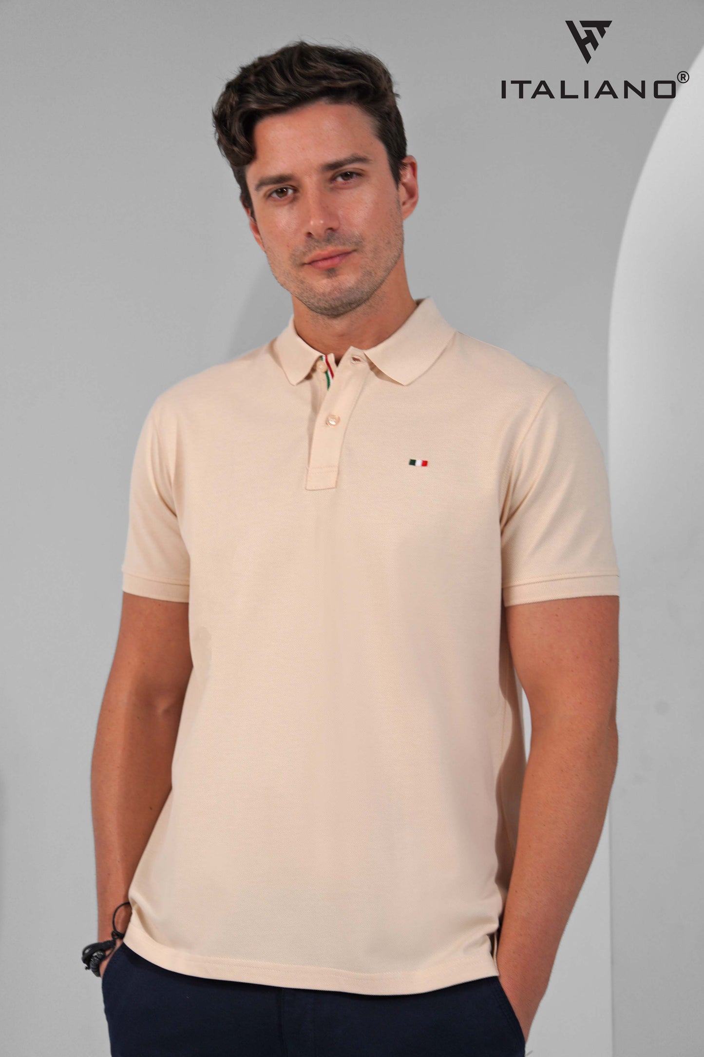 Men T-Shirt Polo Italiano ITSH320