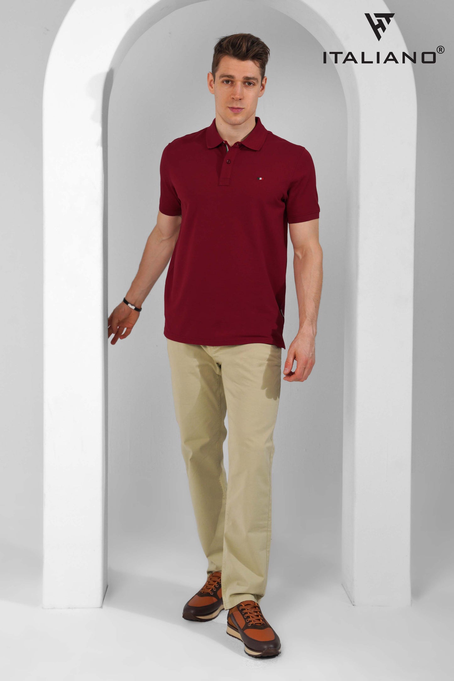 Men T-Shirt Polo Italiano ITSH320