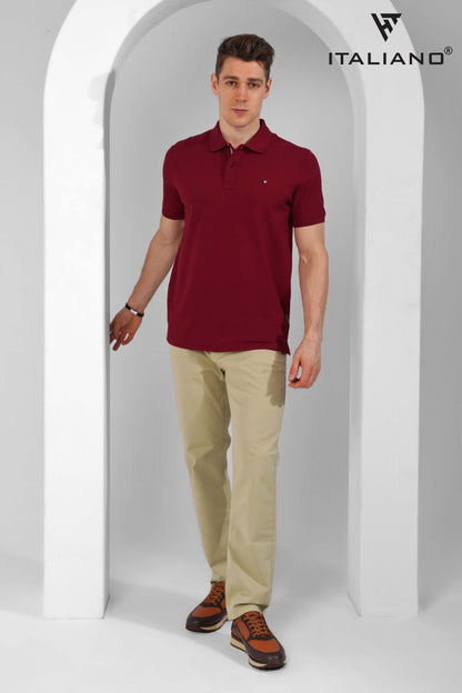 Men T-Shirt Polo Italiano ITSH320