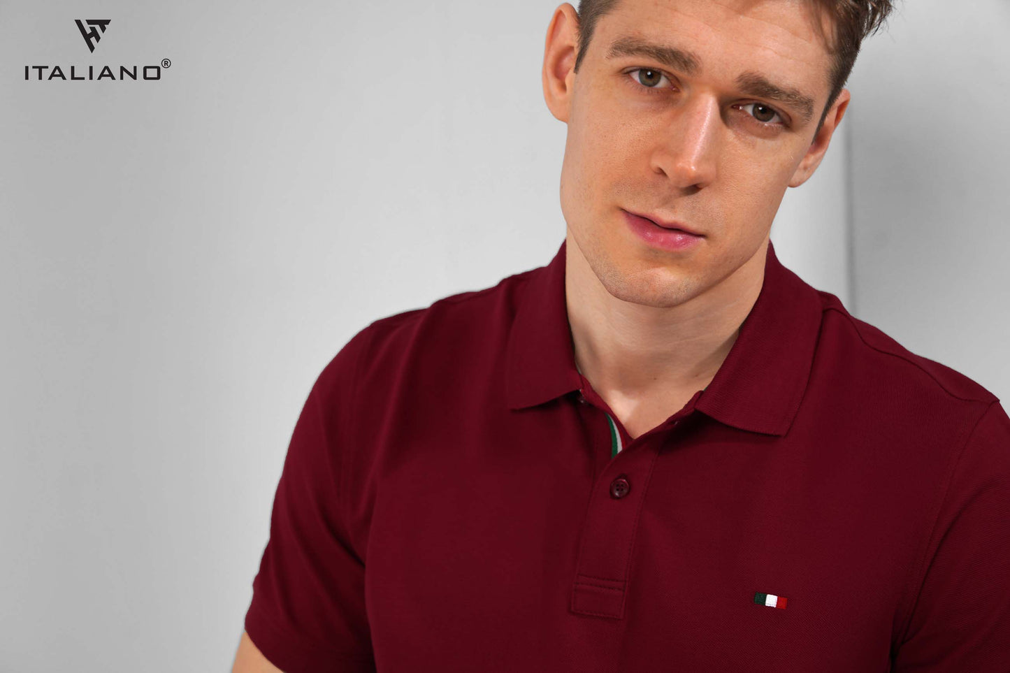 Men T-Shirt Polo Italiano ITSH320