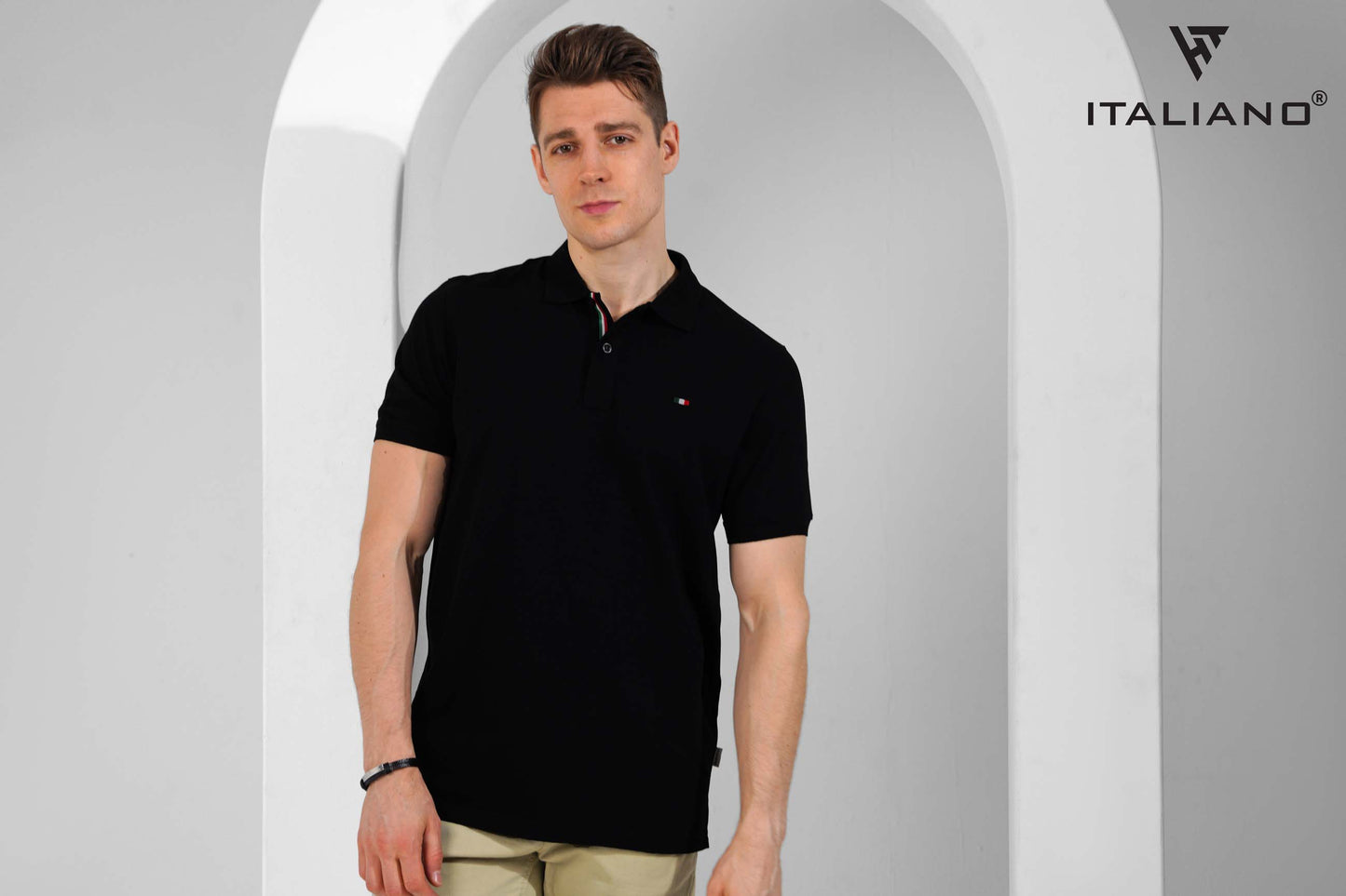 Men T-Shirt Polo Italiano ITSH320