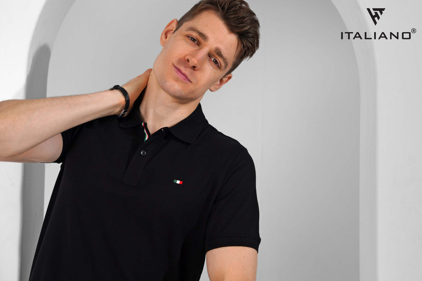 Men T-Shirt Polo Italiano ITSH320