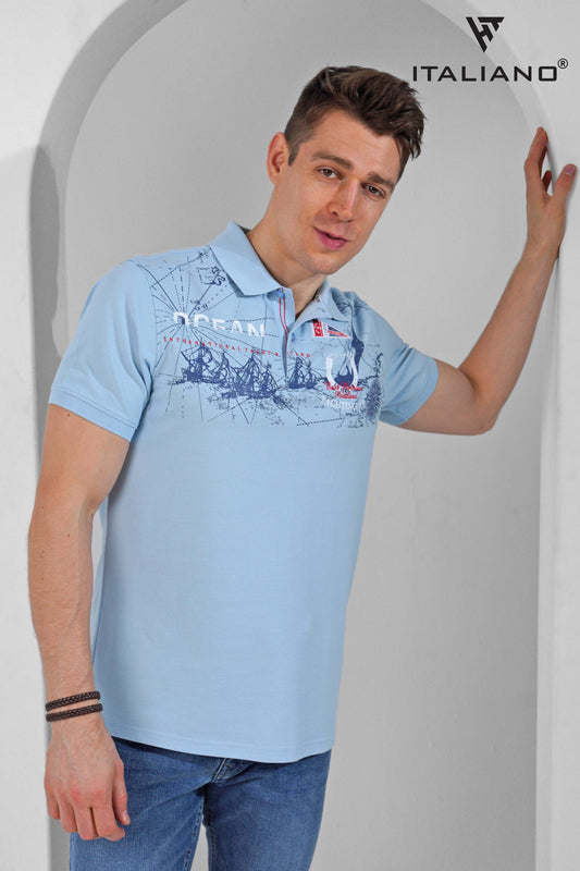Men T-Shirt polo Italiano ITSH 284