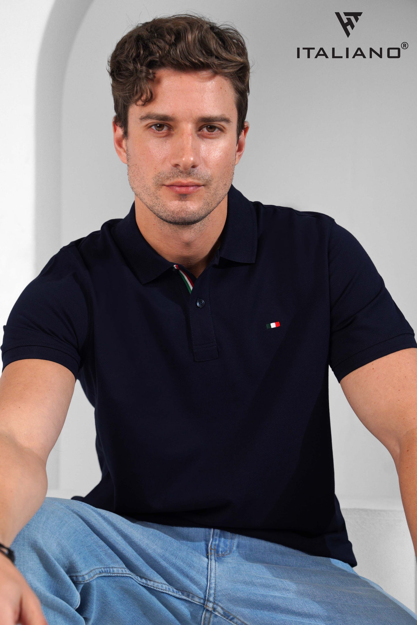 Men T-Shirt Polo Italiano ITSH320