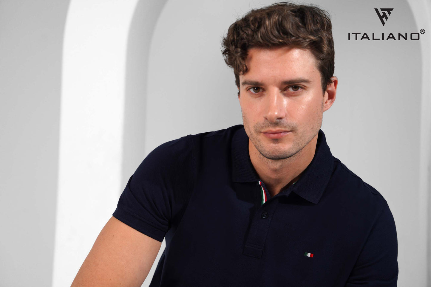 Men T-Shirt Polo Italiano ITSH320