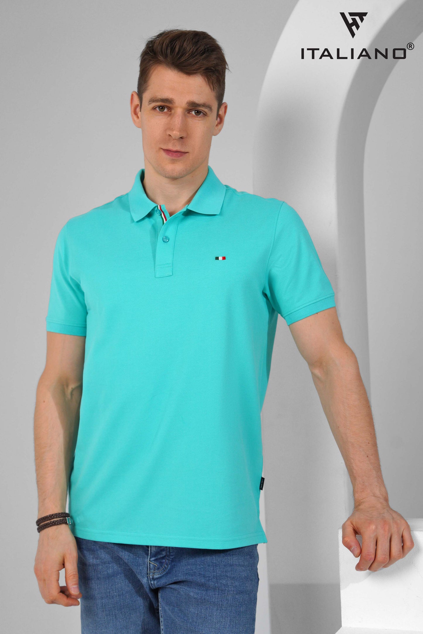 Men T-Shirt Polo Italiano ITSH320