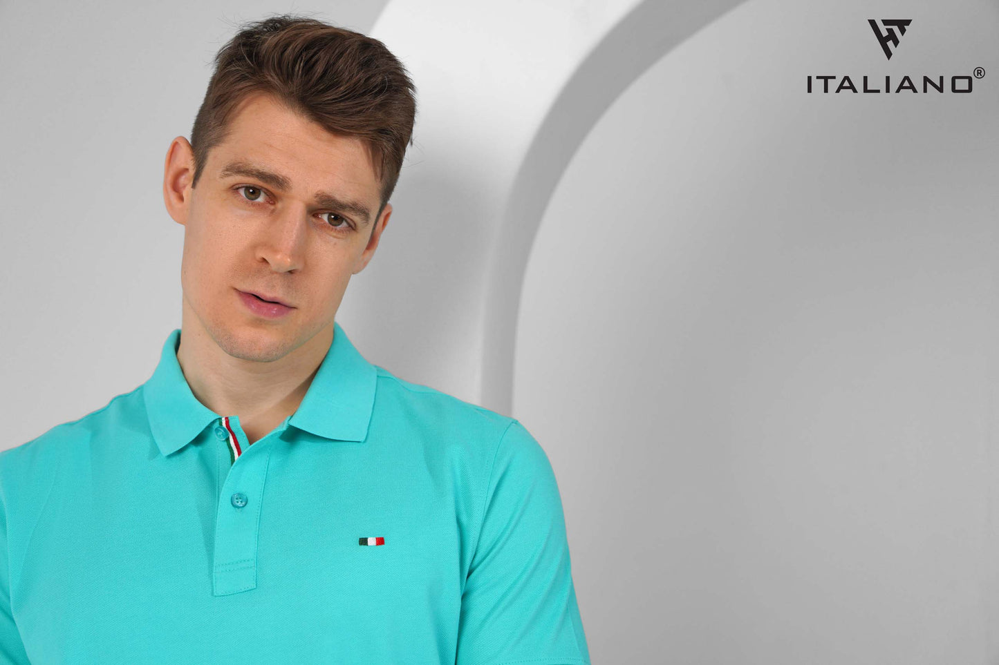 Men T-Shirt Polo Italiano ITSH320