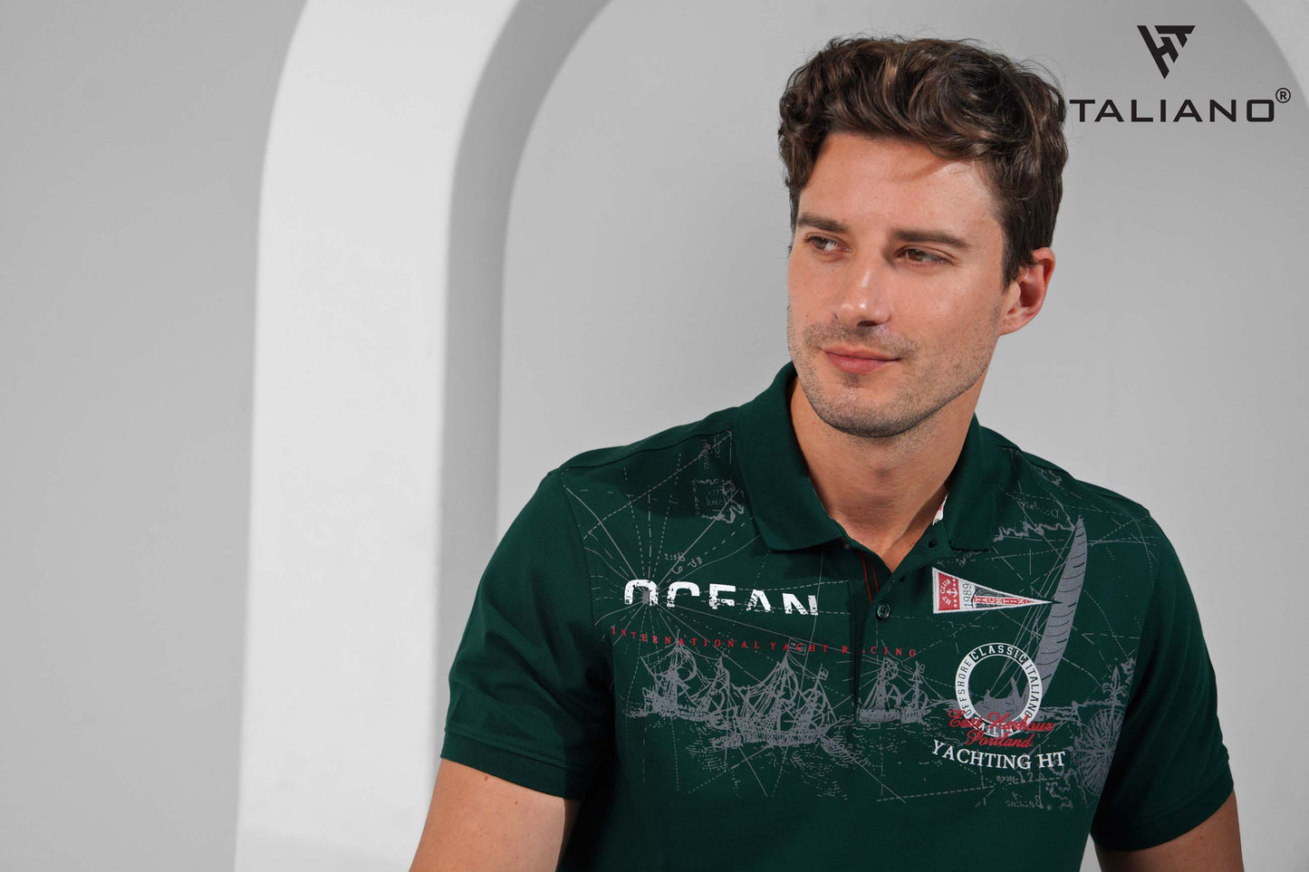 Men T-Shirt polo Italiano ITSH 284
