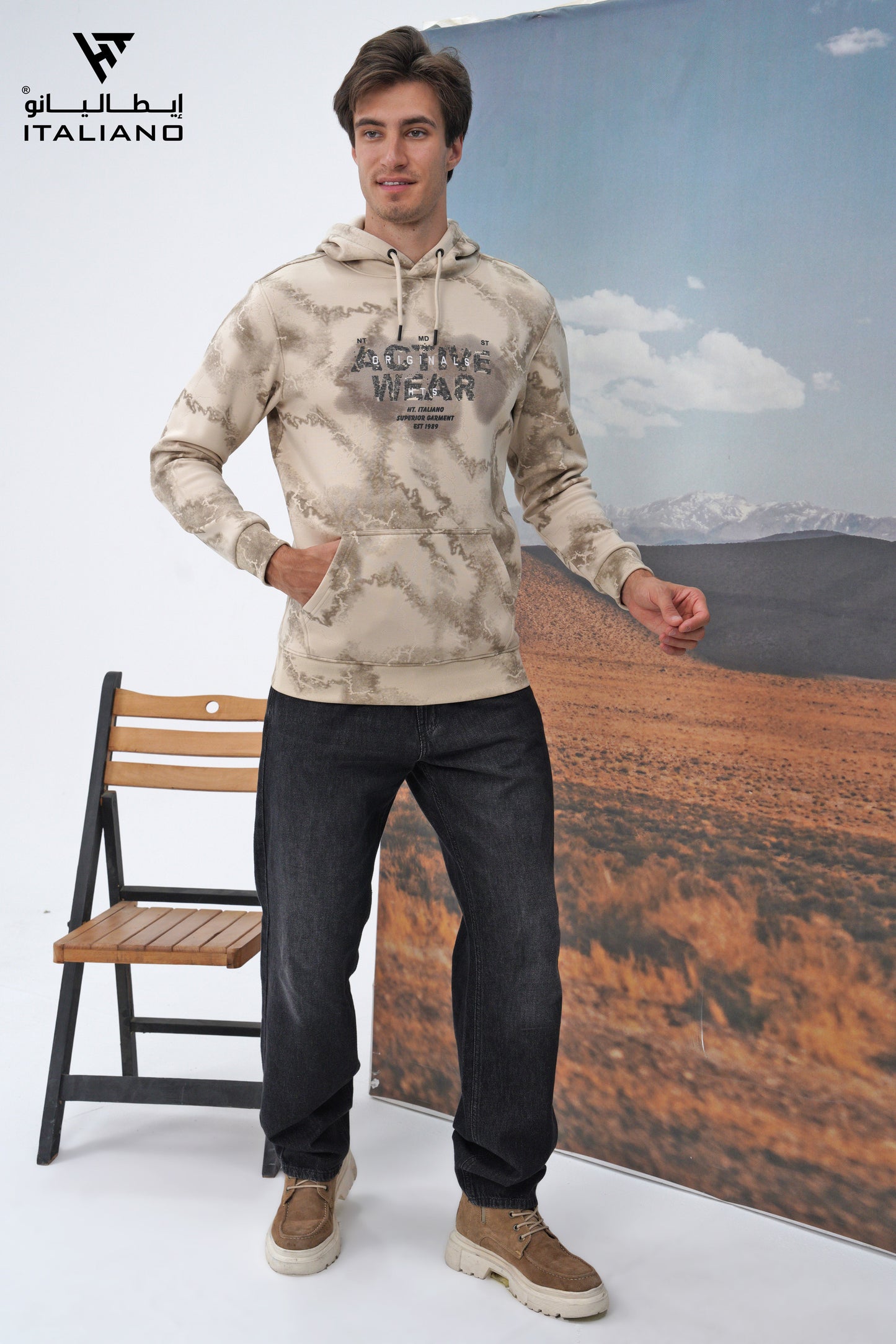 Men Hoodie T-Shirt ITHO184