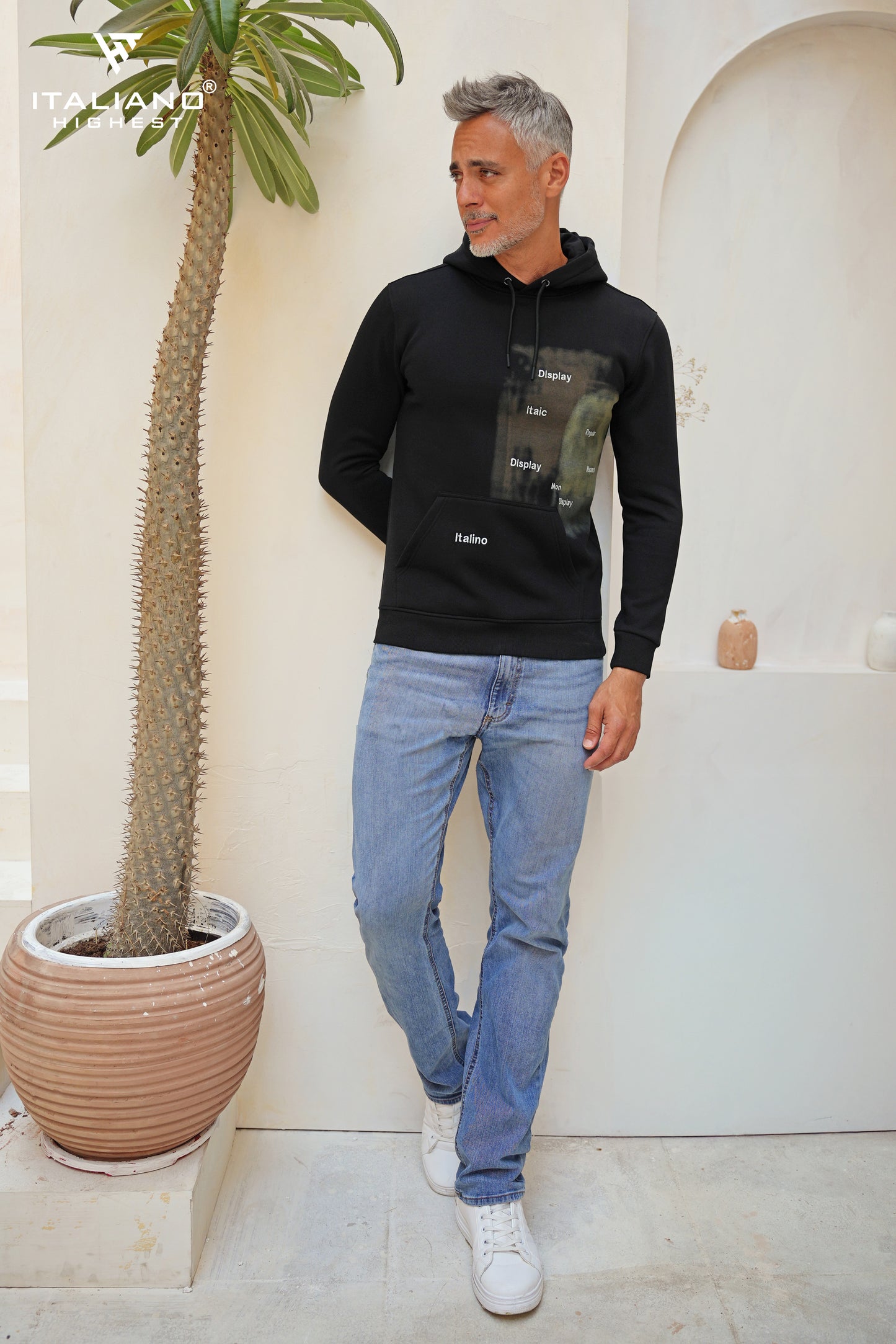 Men Hoodie T-Shirt ITHO54