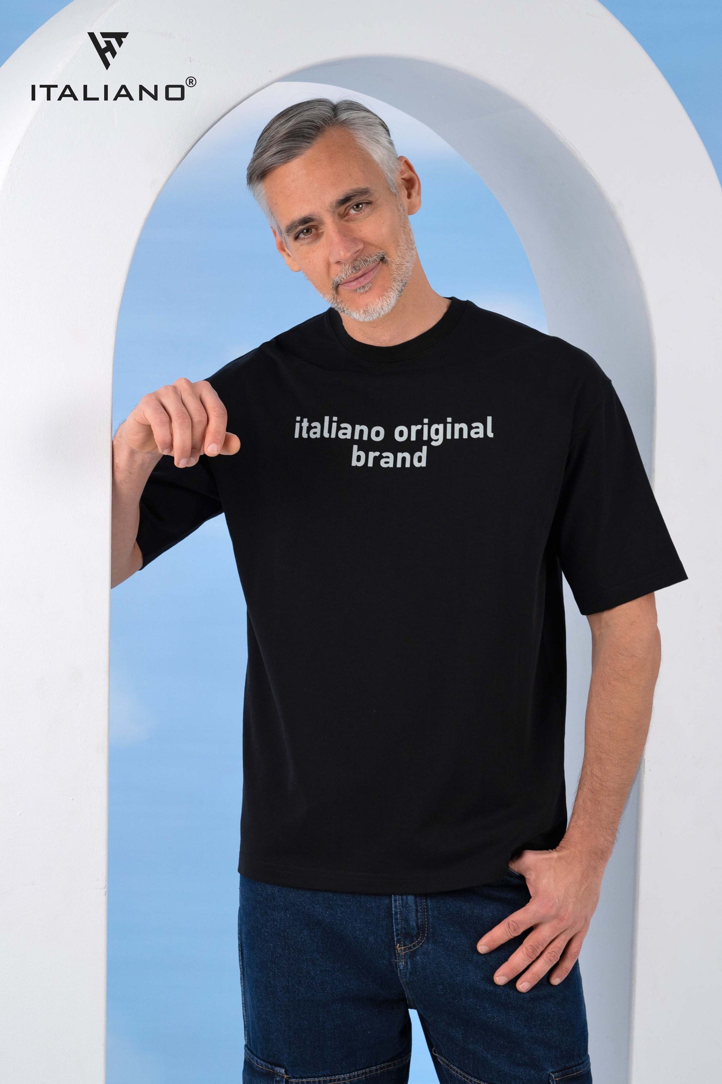 Men T-Shirt OverSize Italiano ITSH 1072