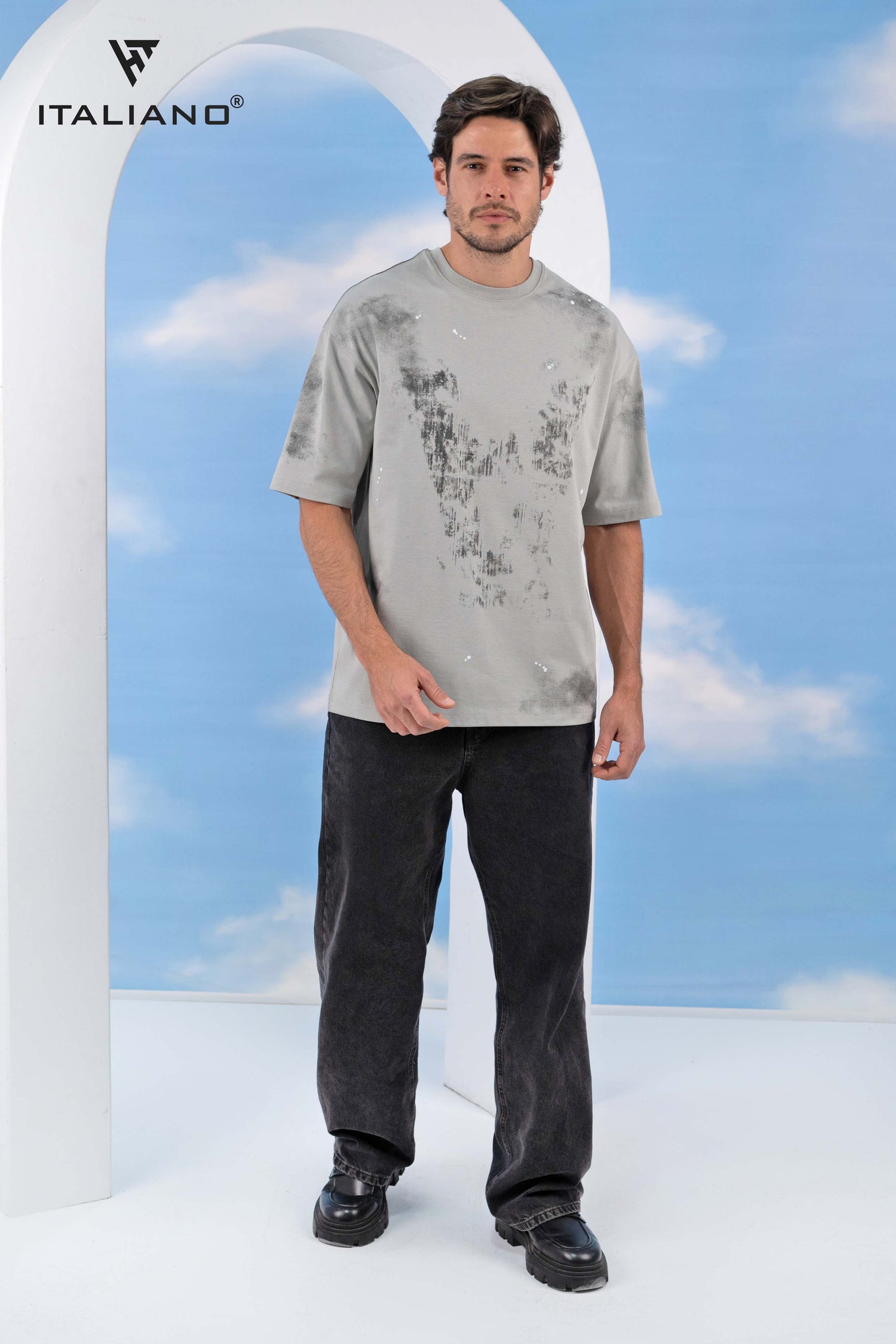 Men T-Shirt OverSize Italiano ITSH1085