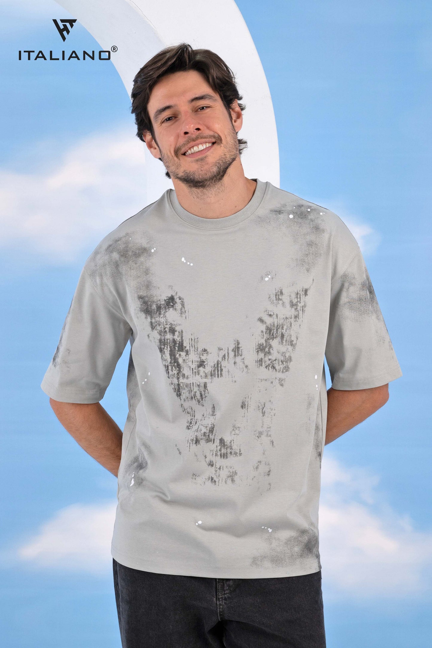 Men T-Shirt OverSize Italiano ITSH1085