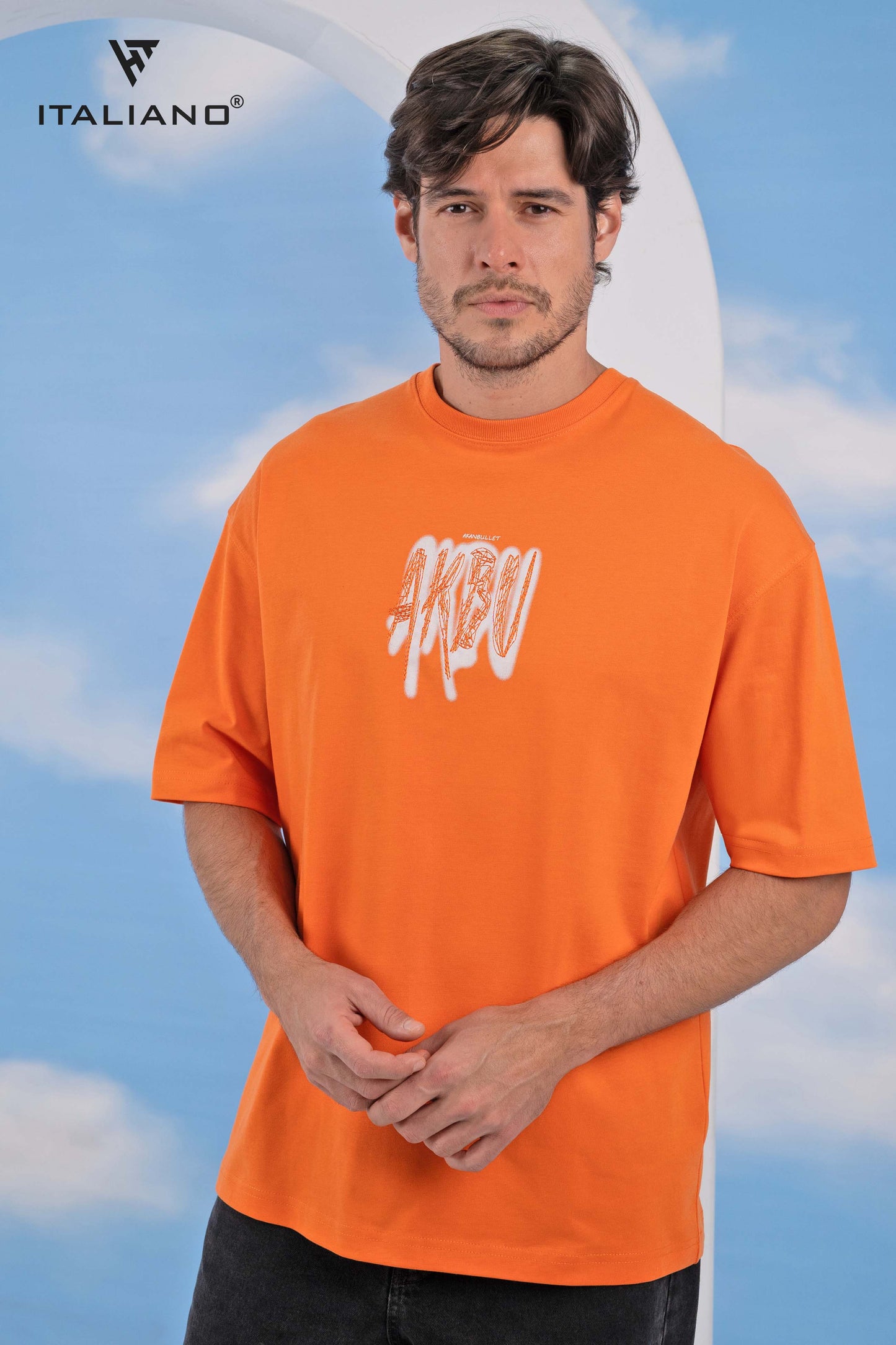 Men T-Shirt OverSize Italiano ITSH1090