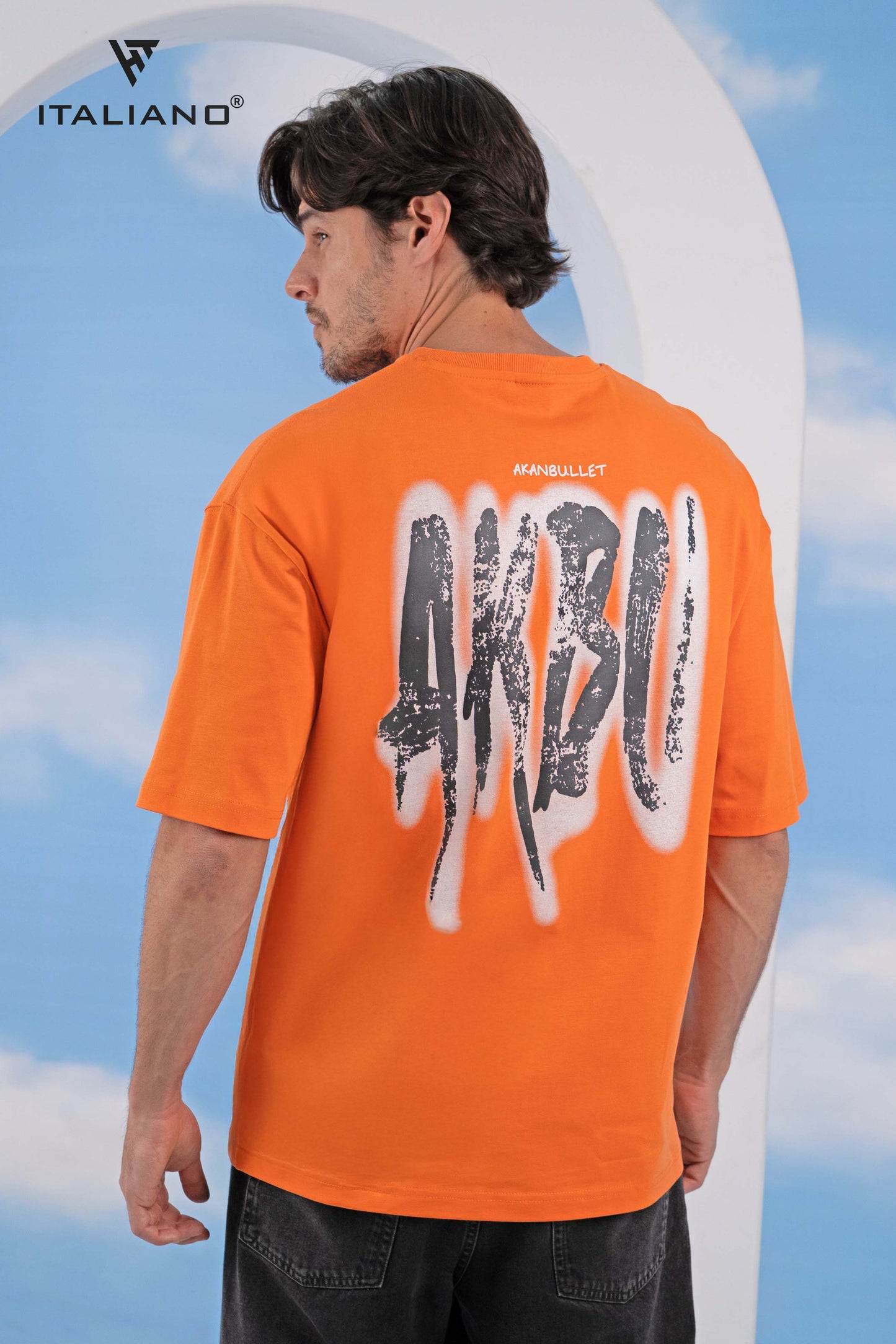 Men T-Shirt OverSize Italiano ITSH1090