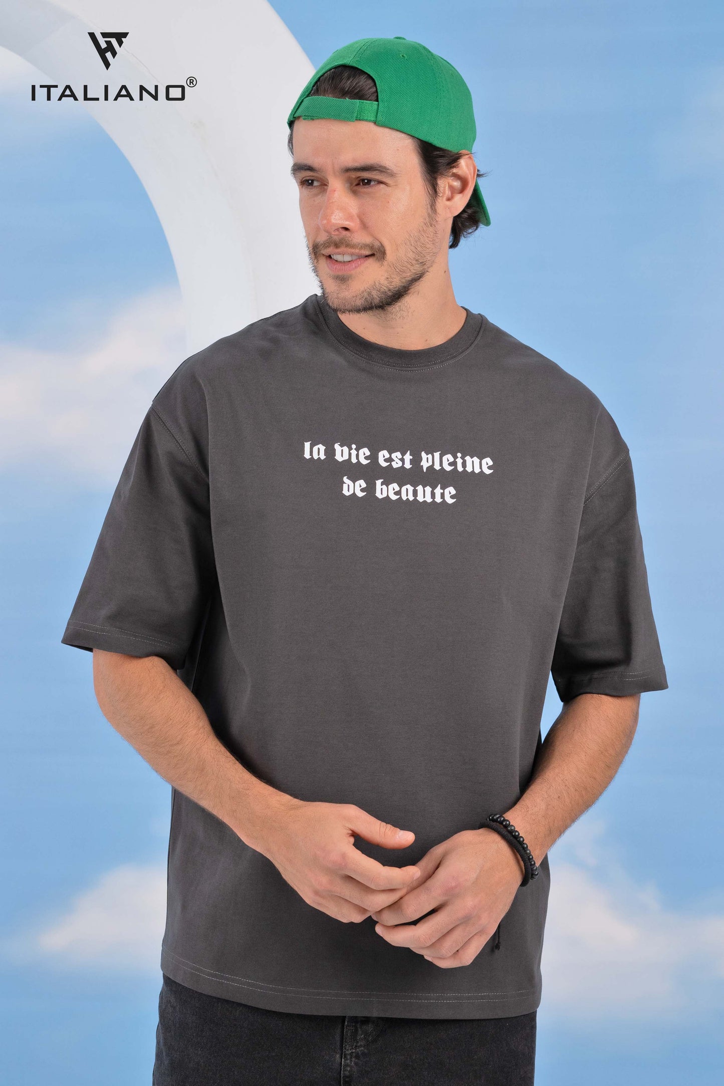 Men T-Shirt OverSize Italiano ITSH 1069