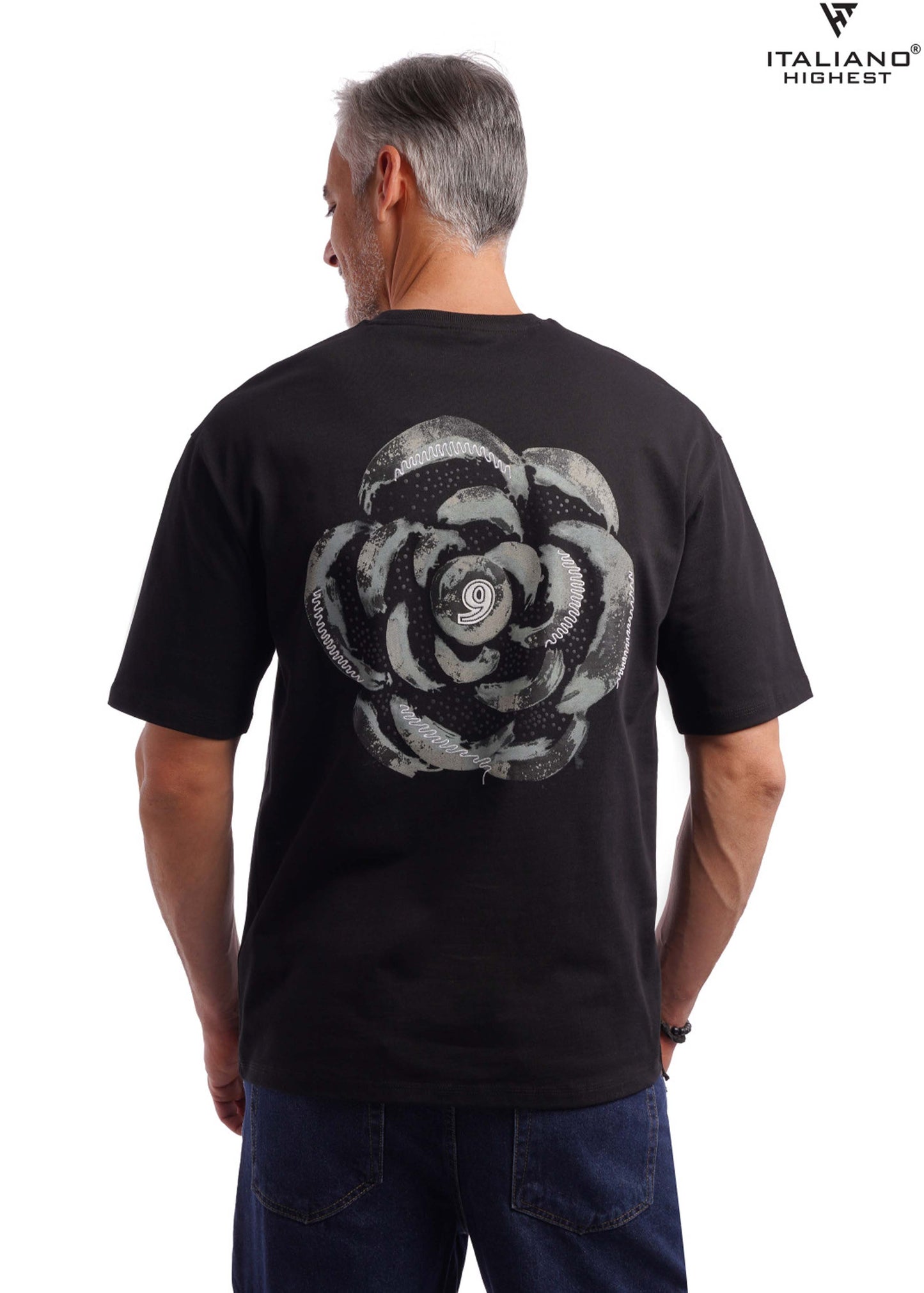 Men T-shirt Over size Italiano TS 1017