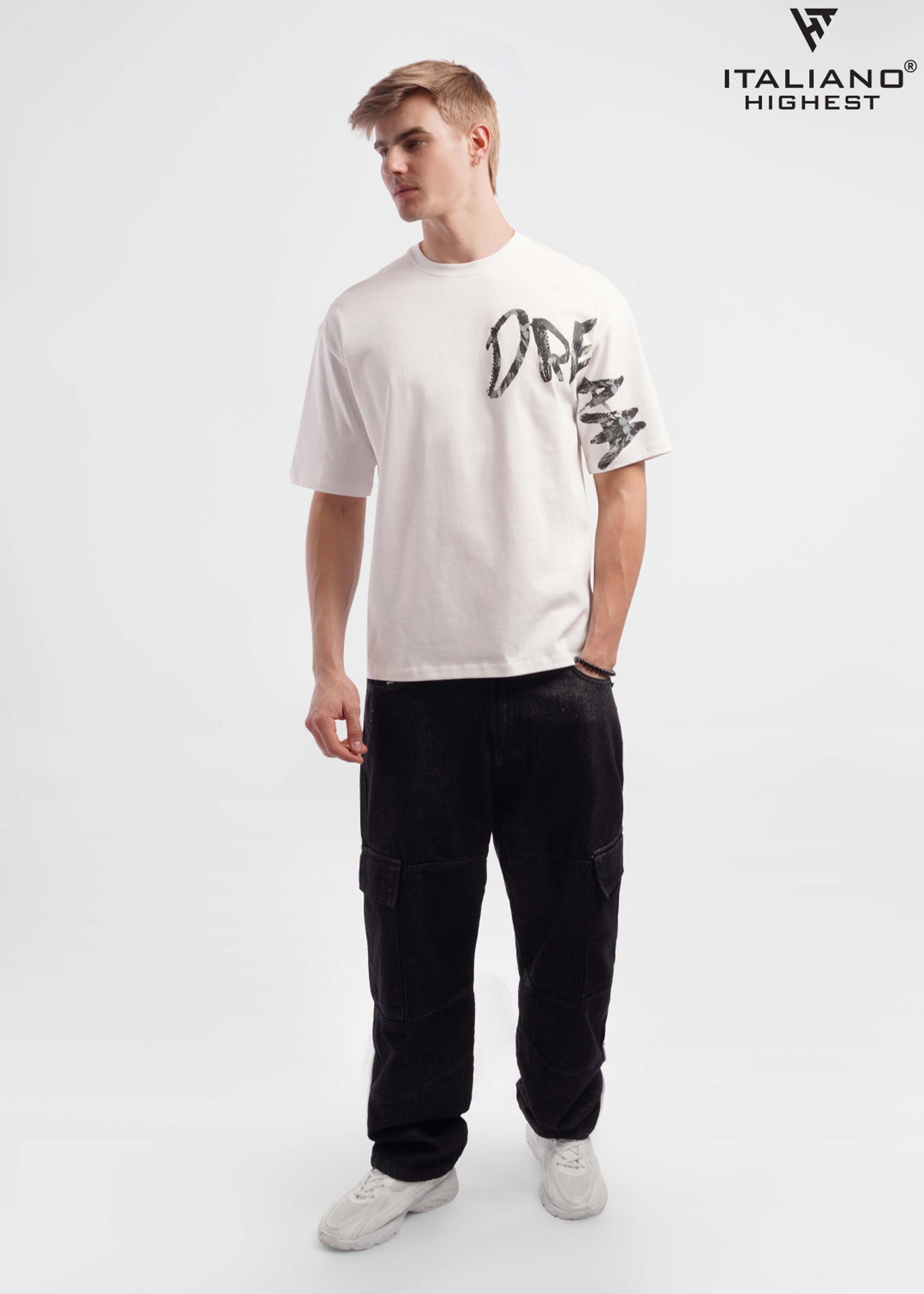 Men T-shirt Over size Italiano TS 1017