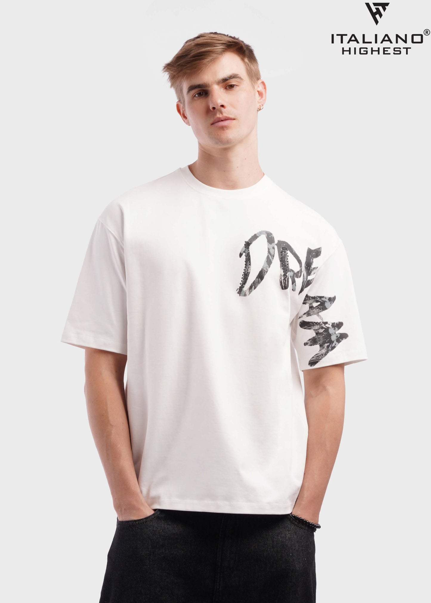 Men T-shirt Over size Italiano TS 1017
