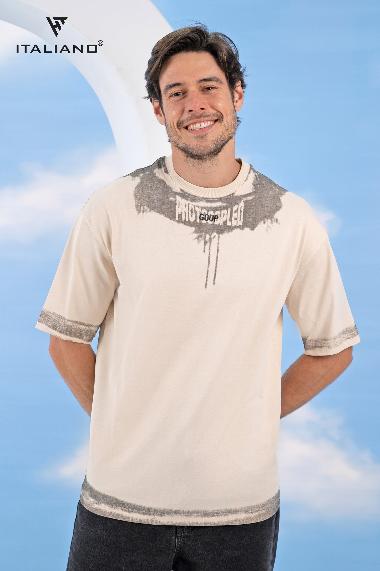 Men T-Shirt OverSize Italiano ITSH 1081