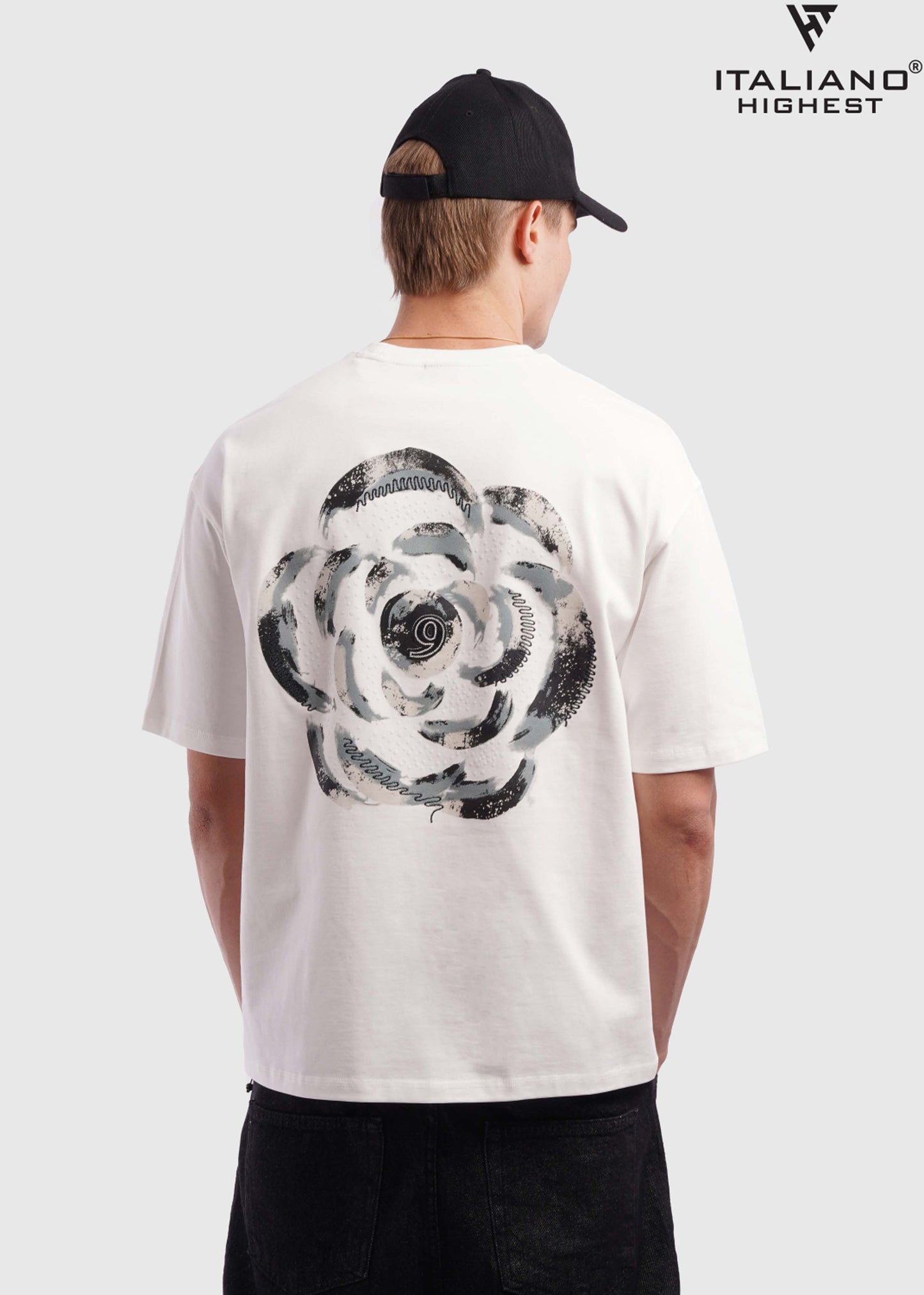 Men T-shirt Over size Italiano TS 1017