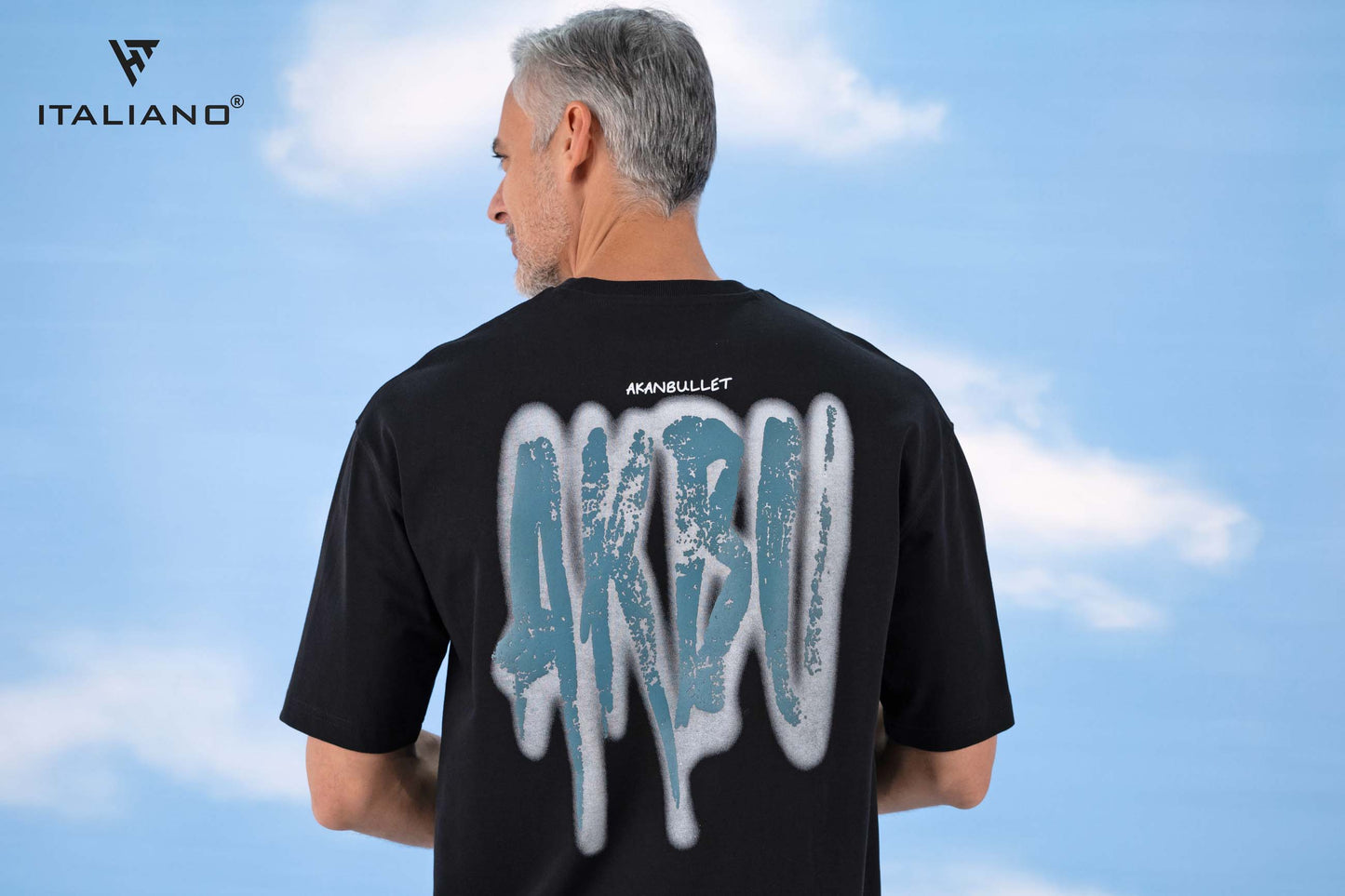 Men T-Shirt OverSize Italiano ITSH1090