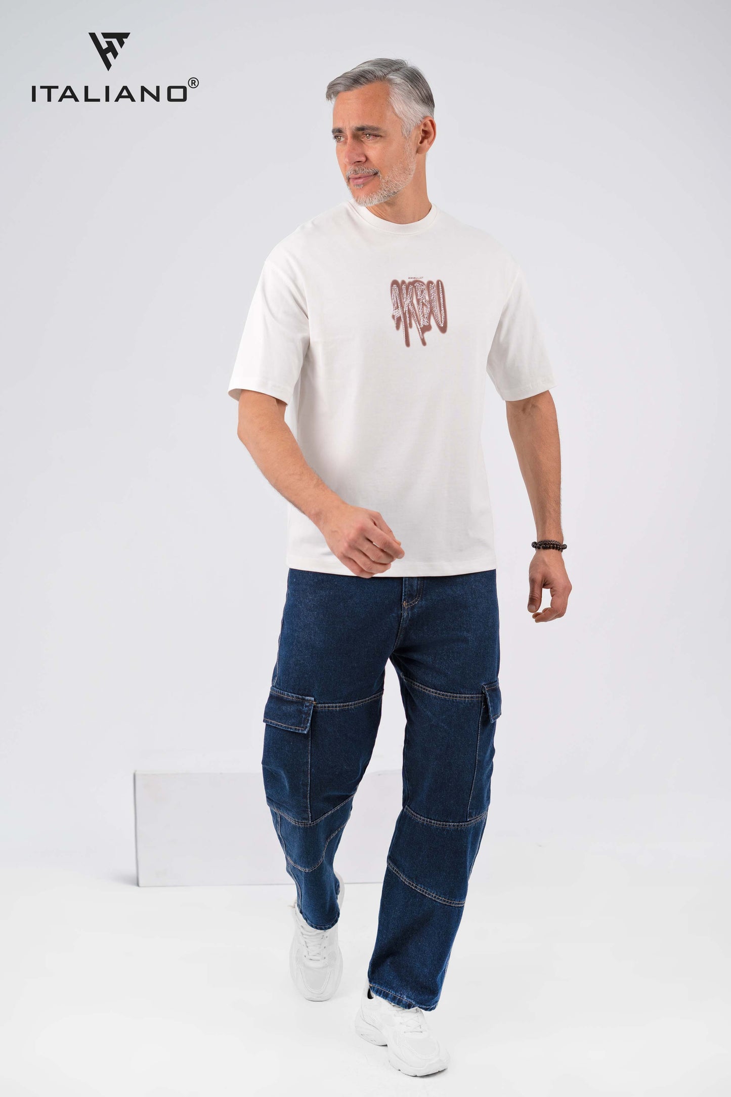 Men T-Shirt OverSize Italiano ITSH1090