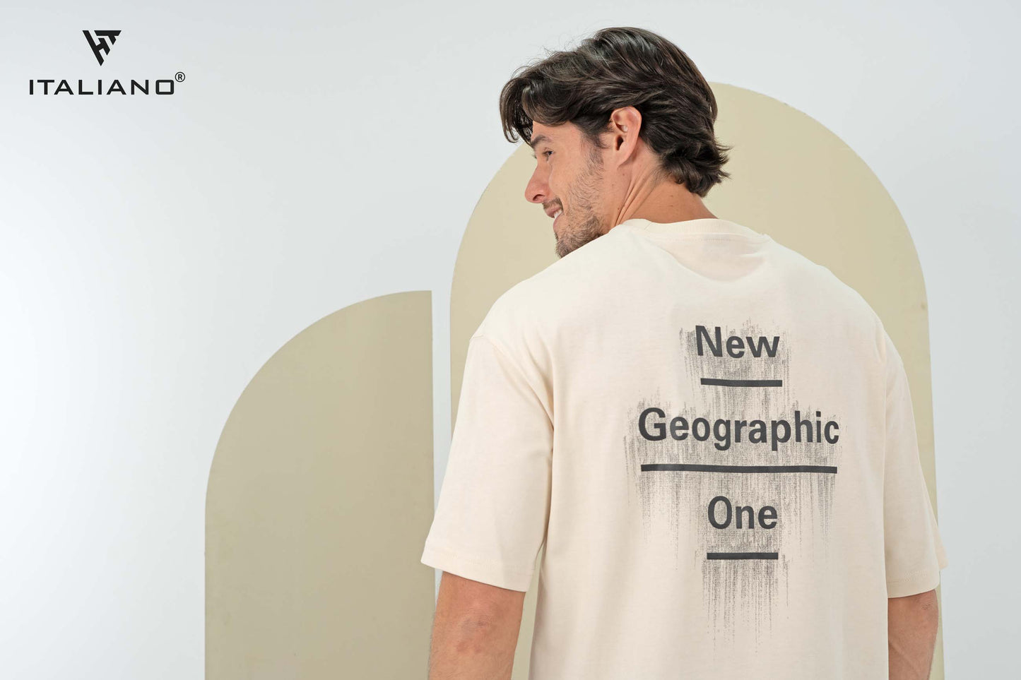 Men T-shirt Over size Italiano TS 1075