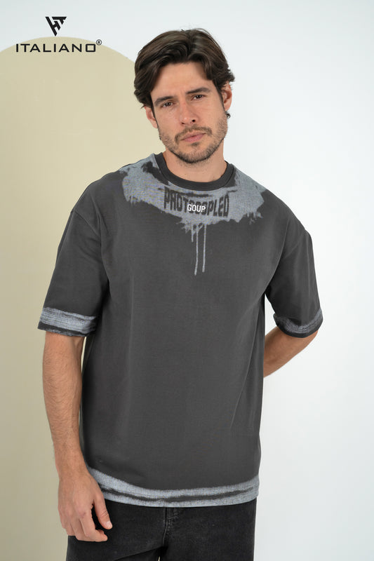 Men T-Shirt OverSize Italiano ITSH 1081